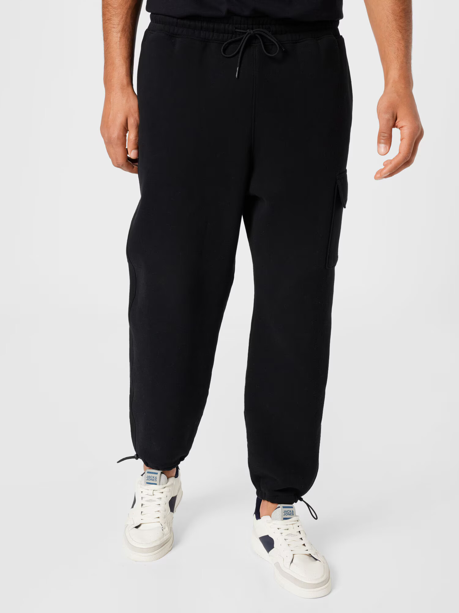 HOLLISTER Pantaloni negru / alb natural - Pled.ro