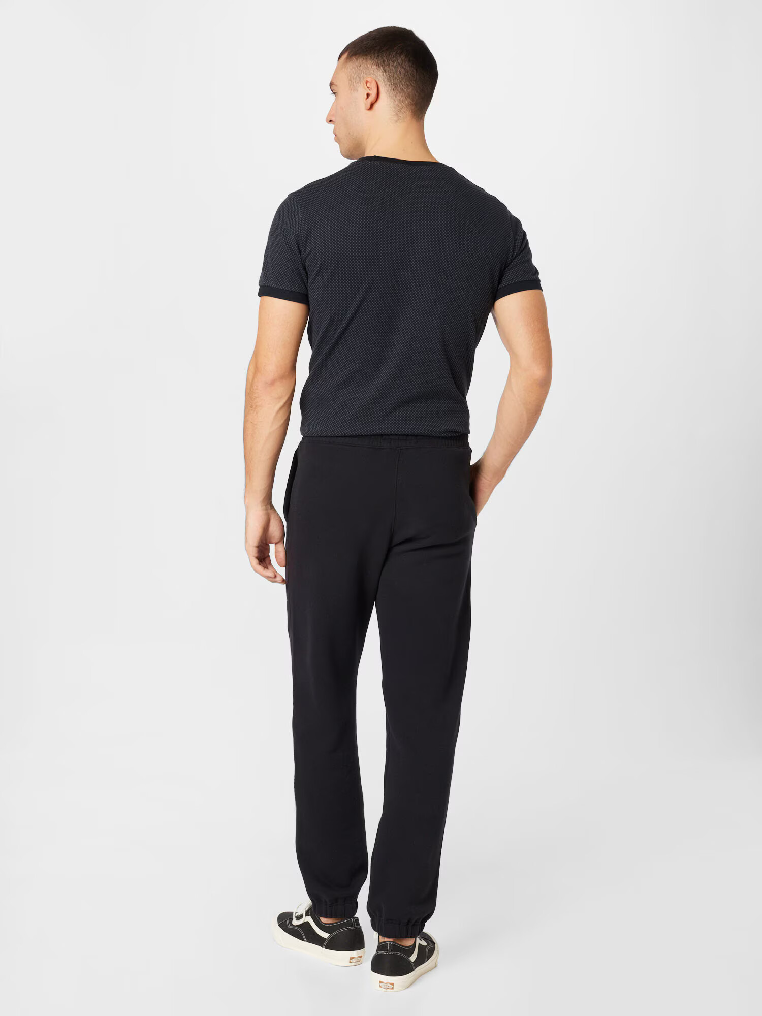 HOLLISTER Pantaloni roşu închis / negru / alb - Pled.ro