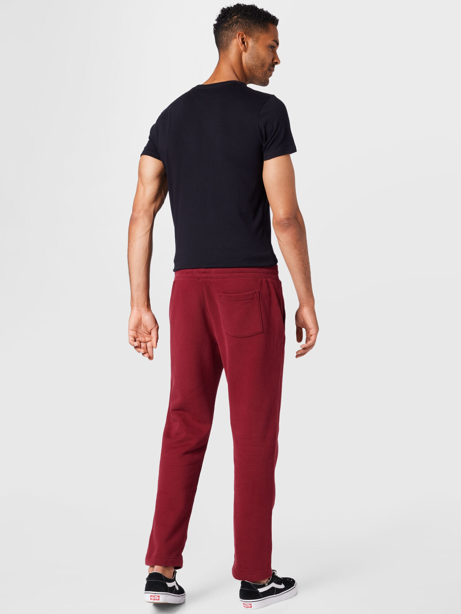 HOLLISTER Pantaloni roșu / negru - Pled.ro