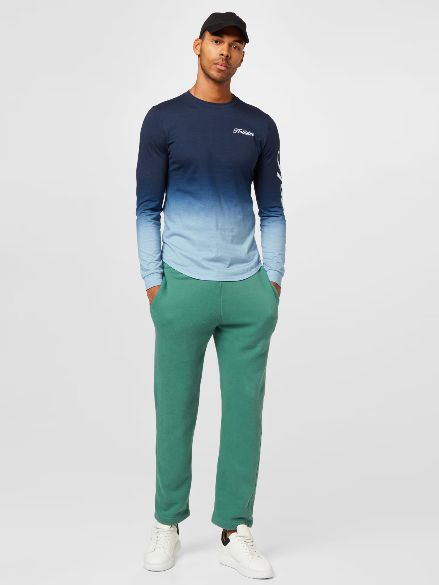 HOLLISTER Pantaloni verde - Pled.ro