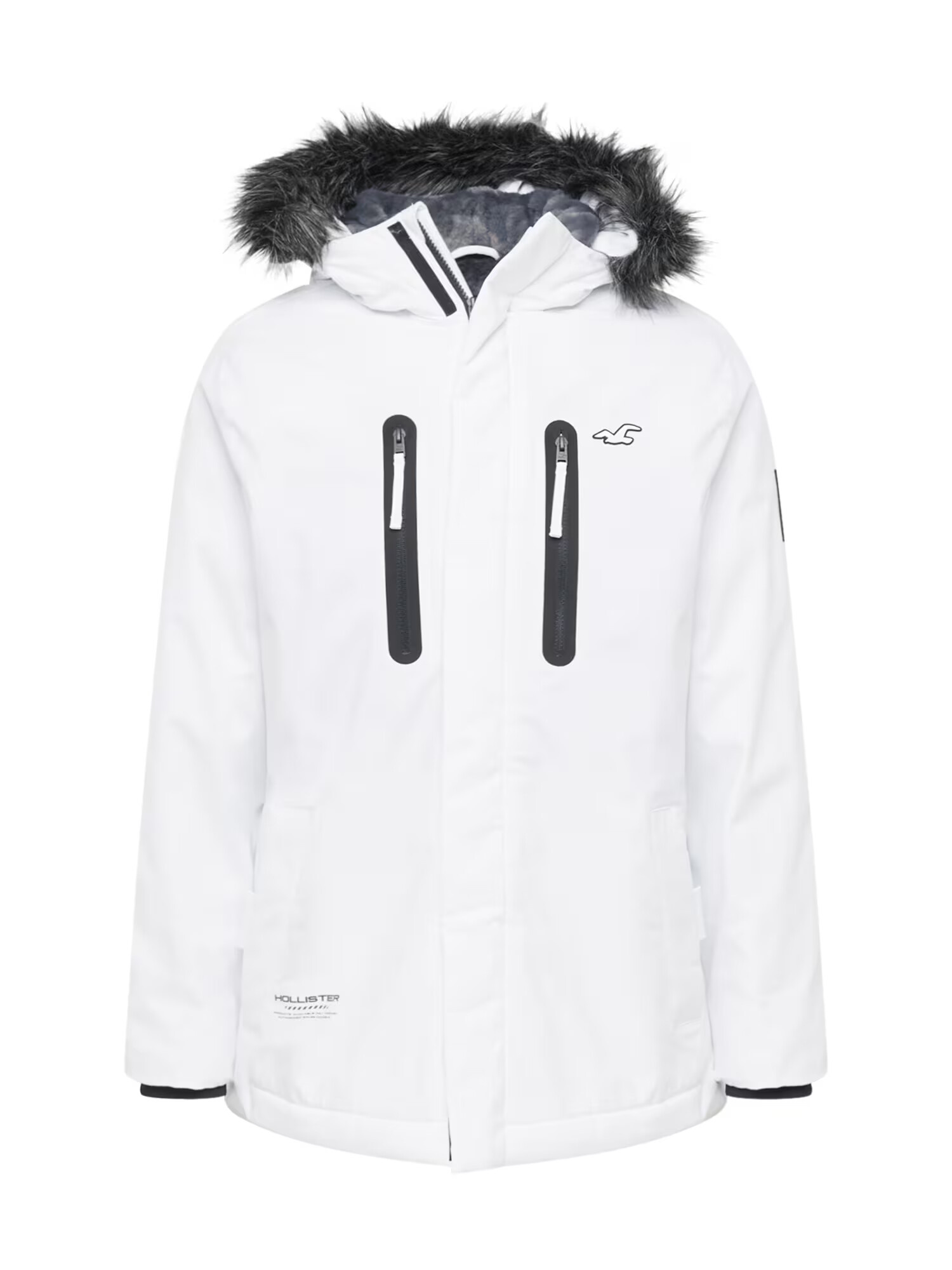 HOLLISTER Parka de iarnă bleumarin / alb - Pled.ro