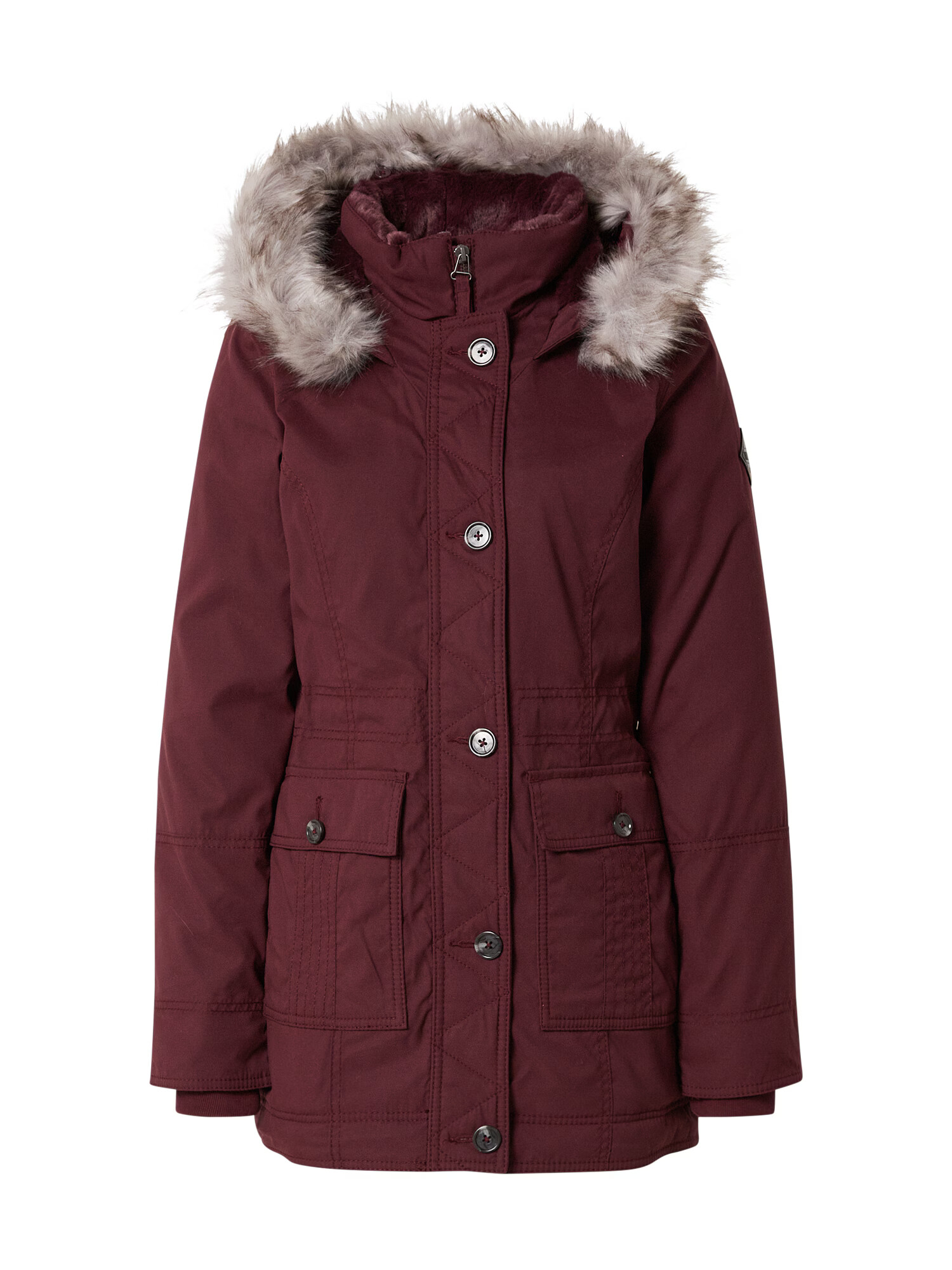 HOLLISTER Parka de primăvară-toamnă roșu burgundy - Pled.ro