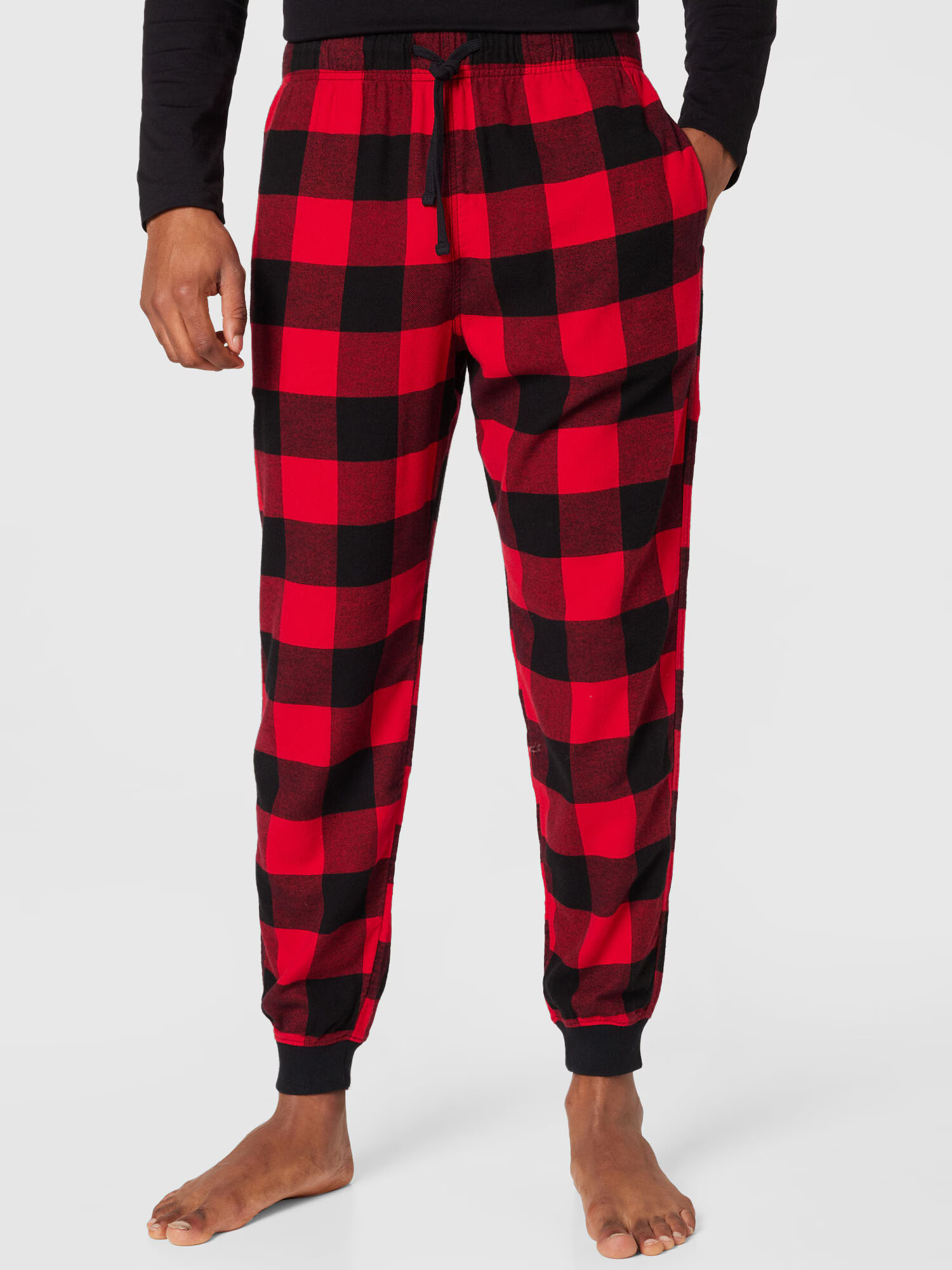 HOLLISTER Pijama lungă roșu deschis / roșu amestecat / negru - Pled.ro