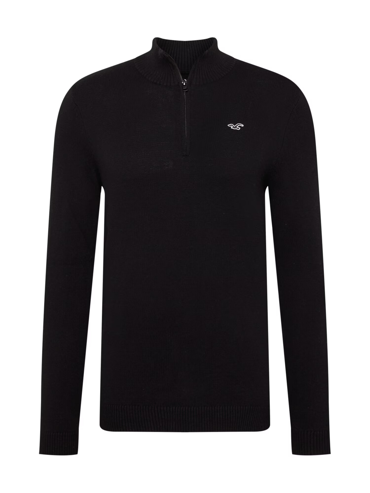 HOLLISTER Pulover negru / alb - Pled.ro