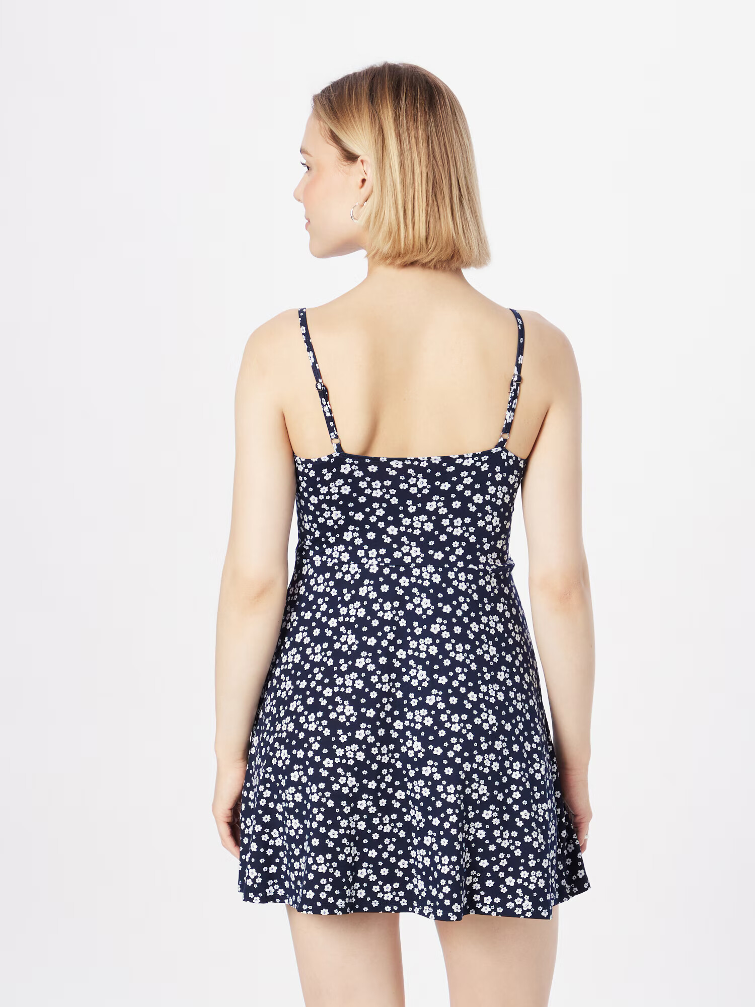 HOLLISTER Rochie albastru închis / alb - Pled.ro