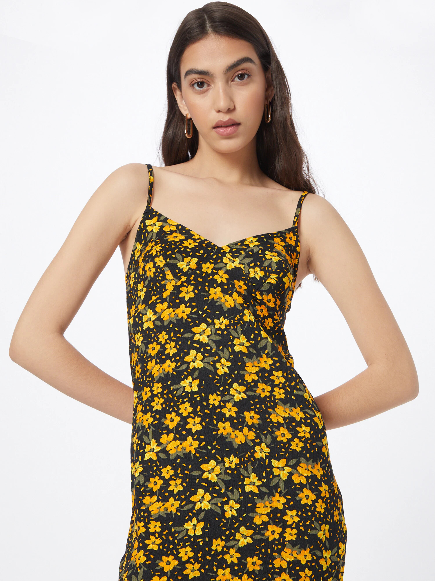 HOLLISTER Rochie albastru noapte / galben / oliv - Pled.ro