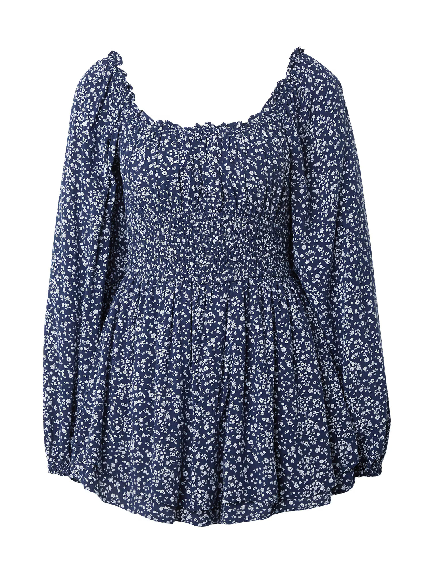 HOLLISTER Rochie bleumarin / alb - Pled.ro