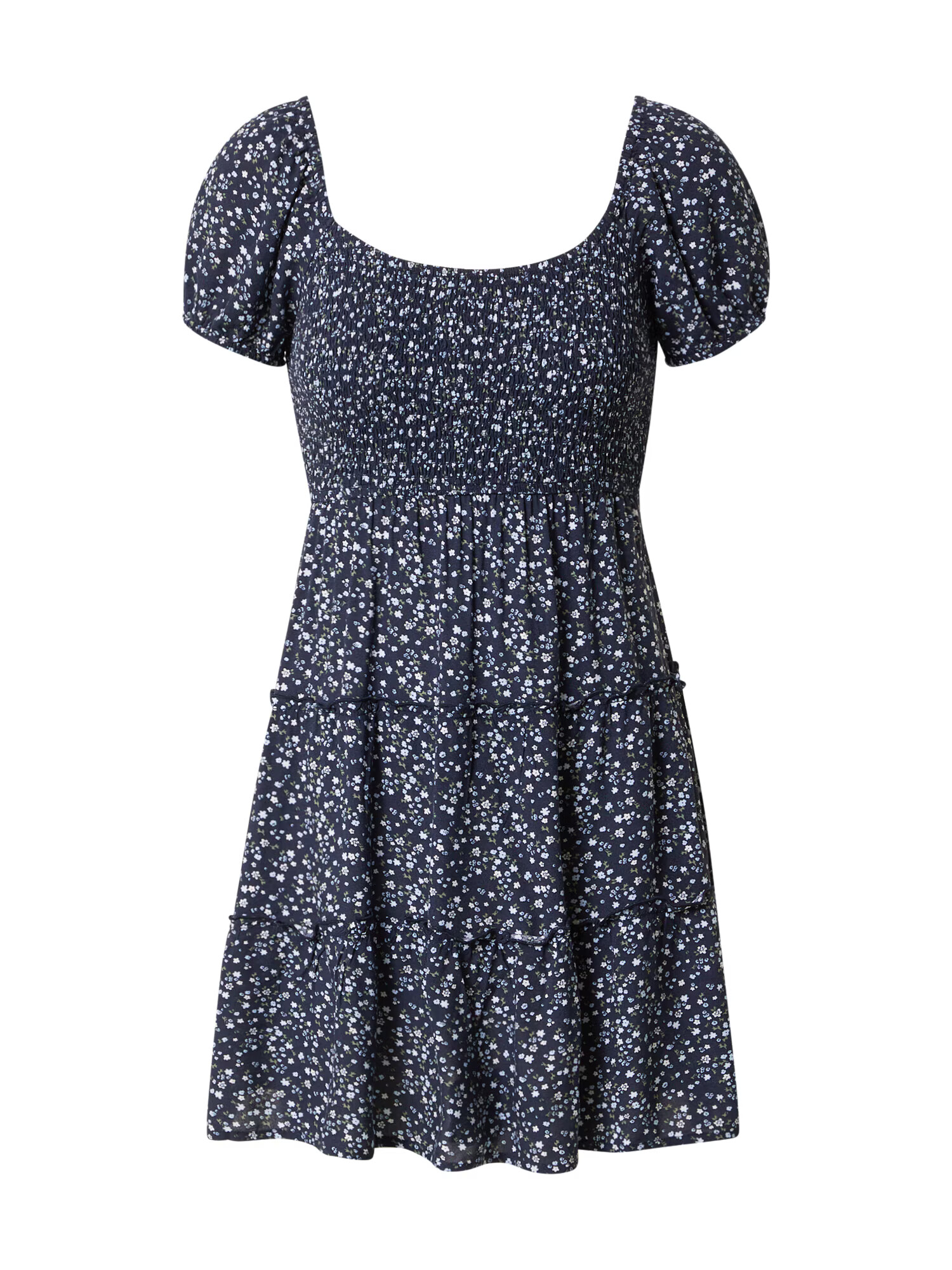 HOLLISTER Rochie bleumarin / albastru deschis / kaki / alb - Pled.ro