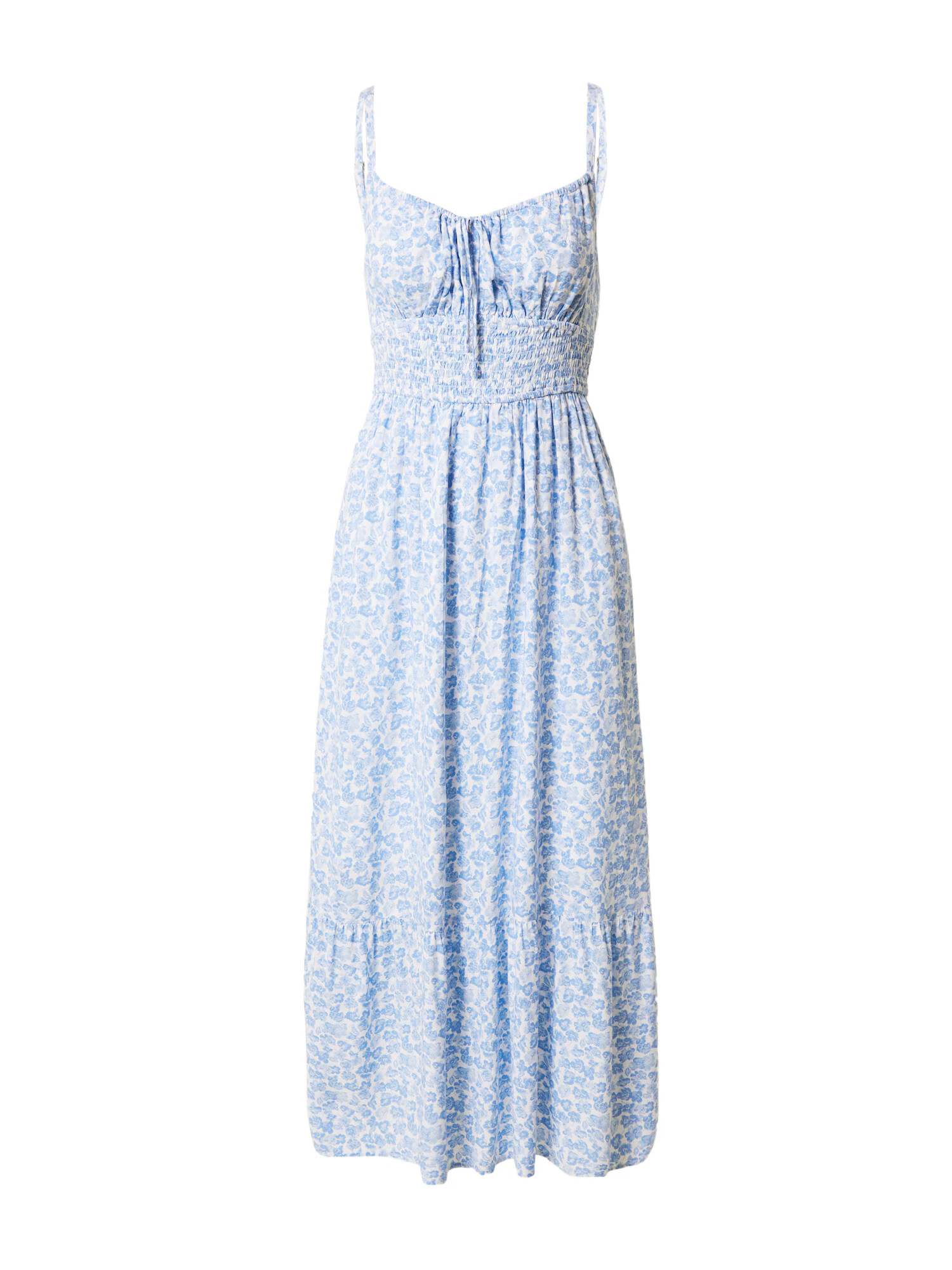 HOLLISTER Rochie de vară albastru fumuriu / mov pastel / alb - Pled.ro