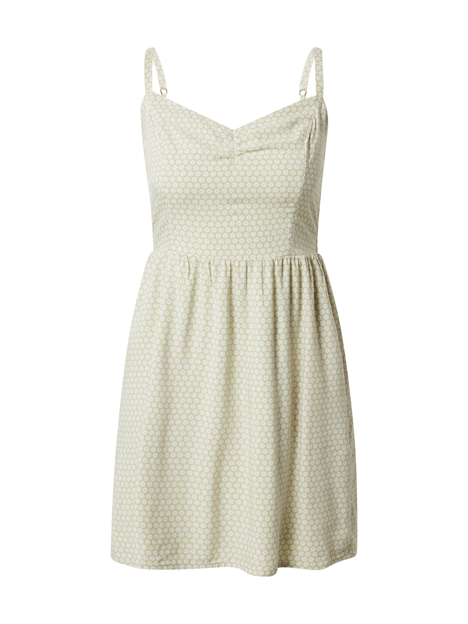 HOLLISTER Rochie de vară 'APAC' verde pastel / alb - Pled.ro