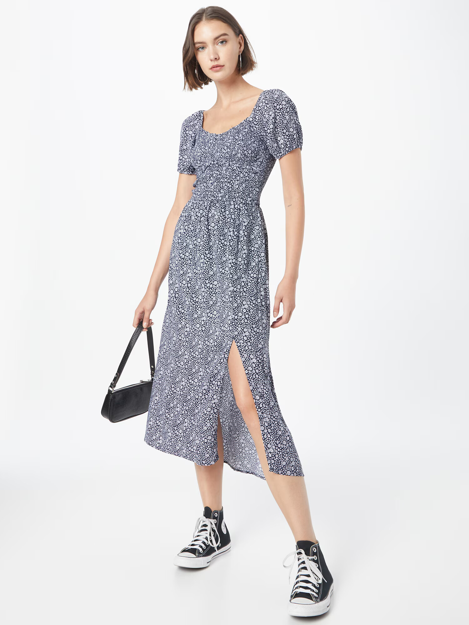 HOLLISTER Rochie de vară bleumarin / alb - Pled.ro