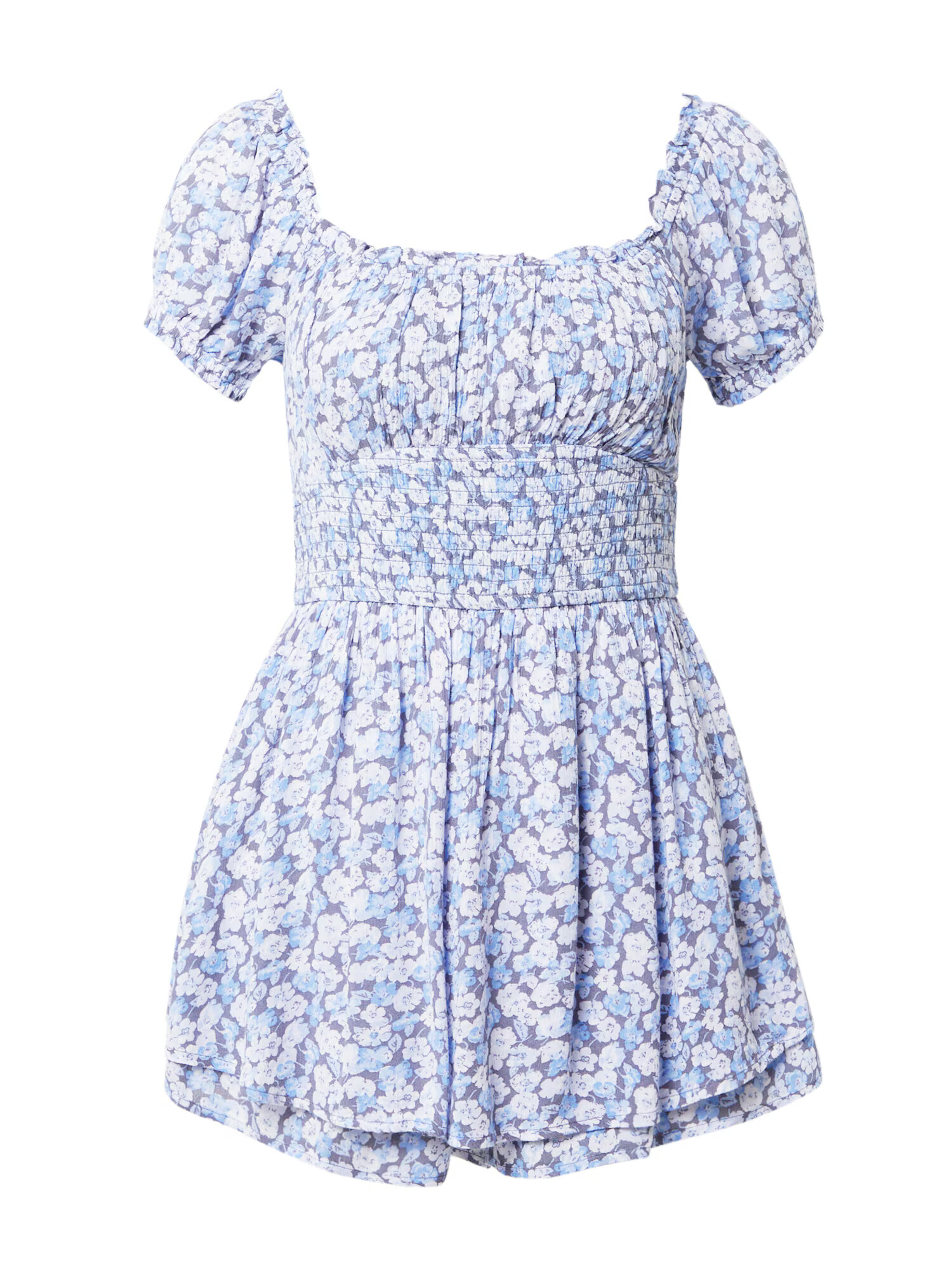 HOLLISTER Rochie de vară 'EMEA' albastru fumuriu / albastru pastel / albastru deschis / alb - Pled.ro