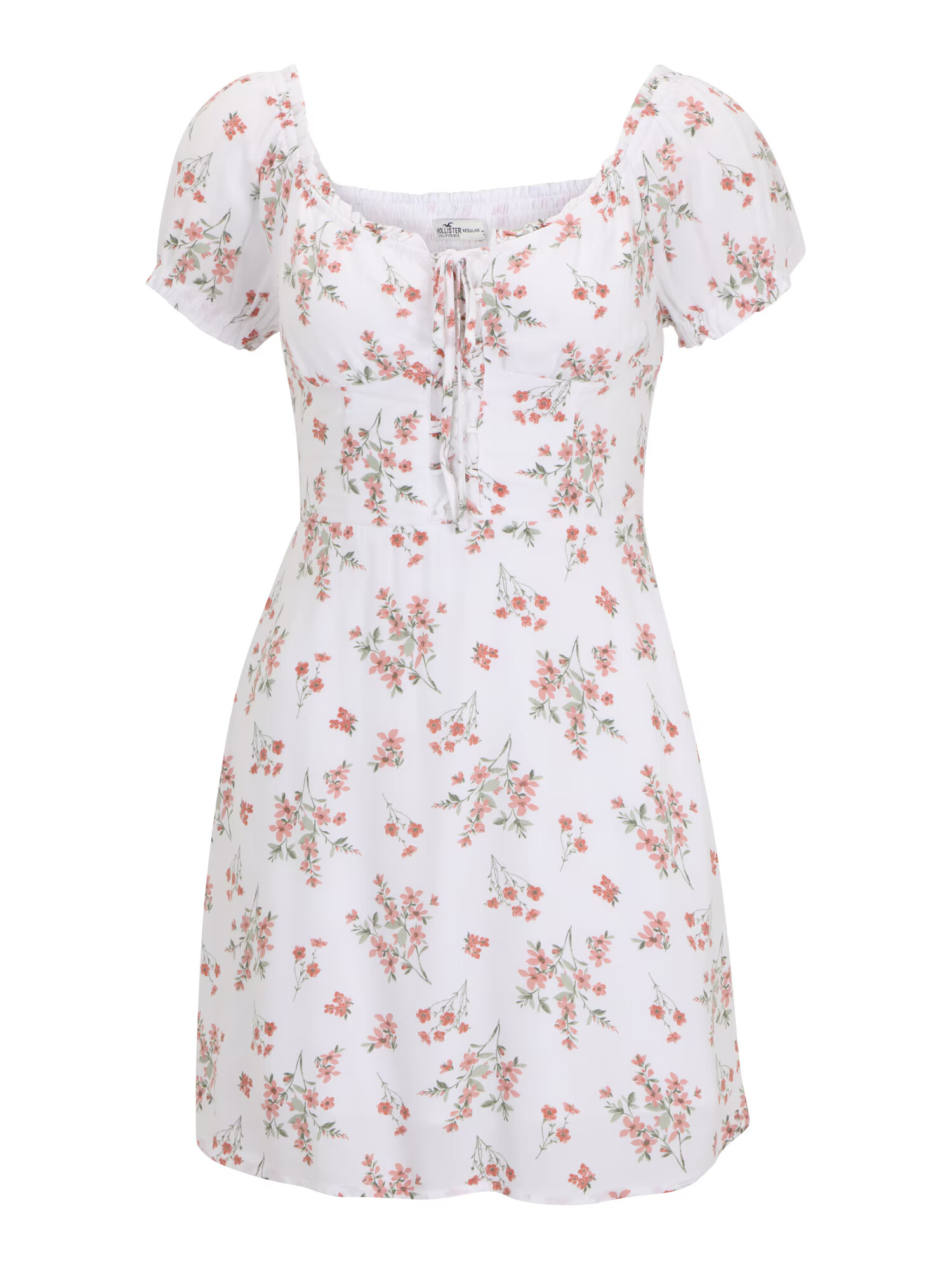 HOLLISTER Rochie de vară verde pastel / rosé / alb - Pled.ro