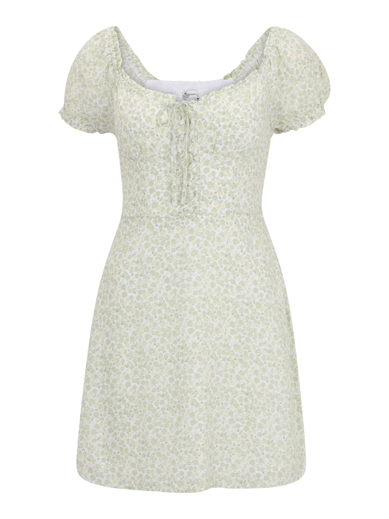 HOLLISTER Rochie de vară verde / verde pastel / alb - Pled.ro