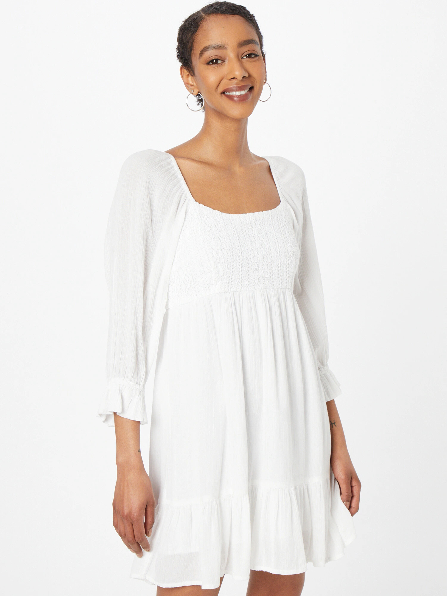 HOLLISTER Rochie 'EMEA' alb murdar - Pled.ro