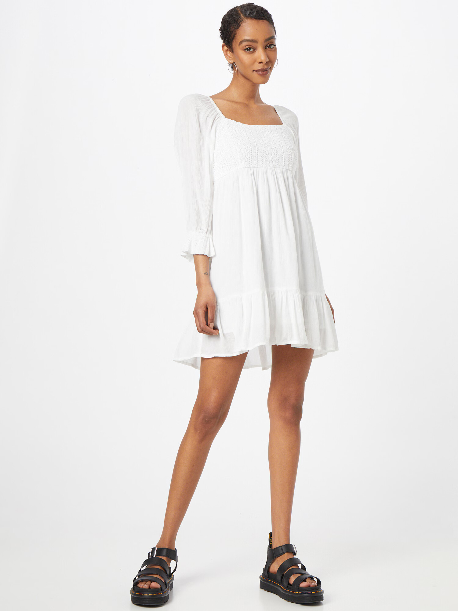 HOLLISTER Rochie 'EMEA' alb murdar - Pled.ro