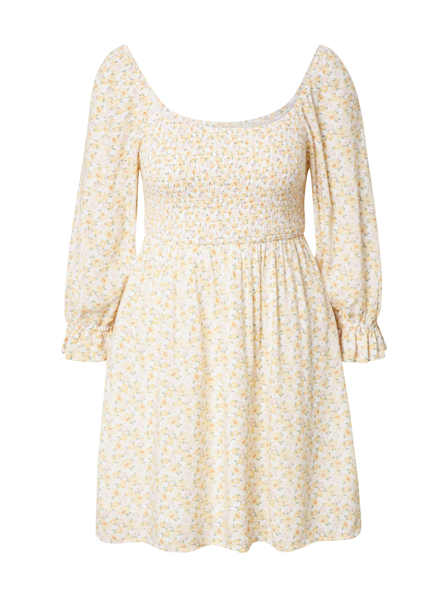 HOLLISTER Rochie 'EMEA' galben auriu / galben pastel / gri / portocaliu pastel - Pled.ro