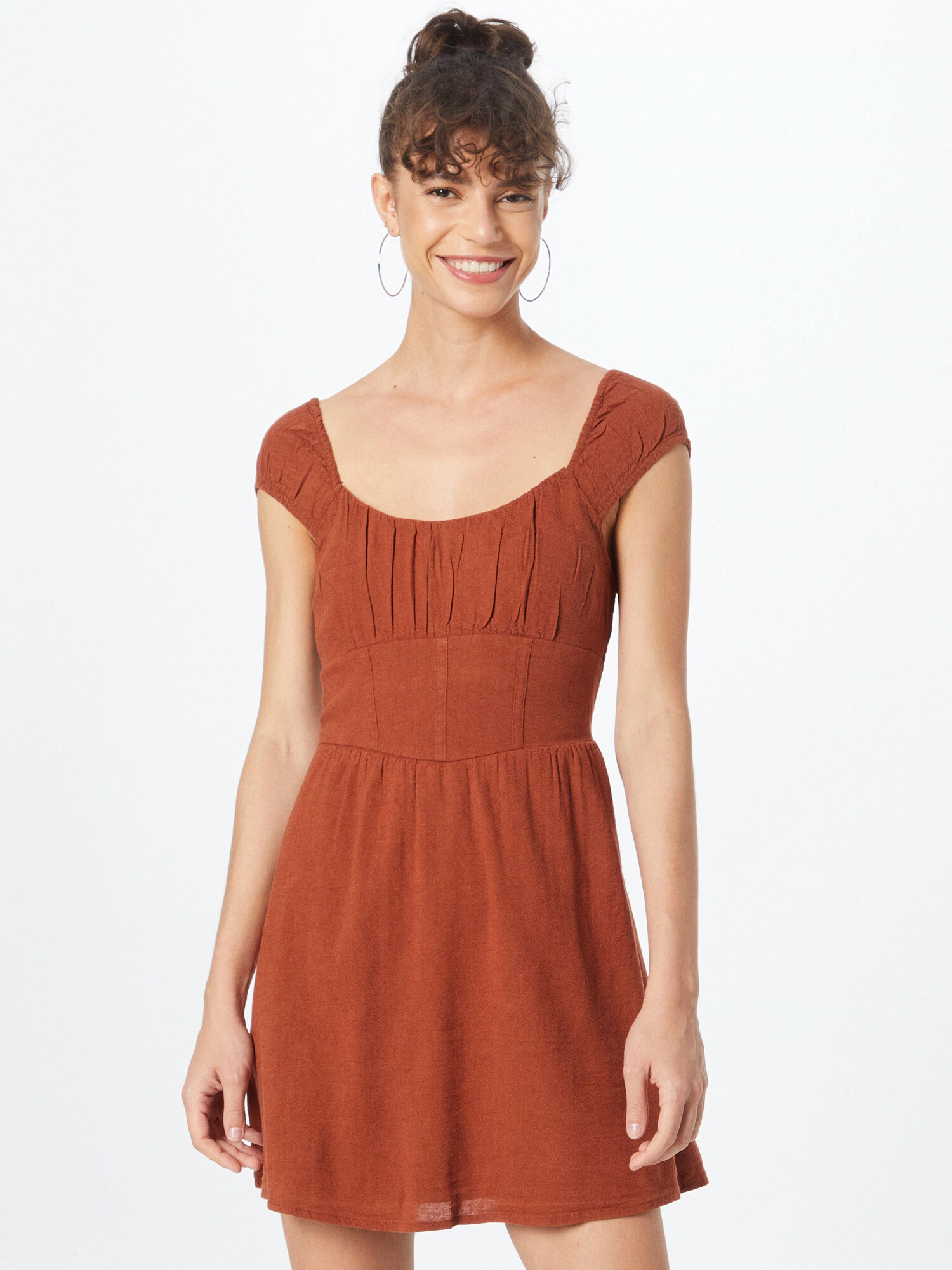 HOLLISTER Rochie 'EMEA' maro ruginiu - Pled.ro