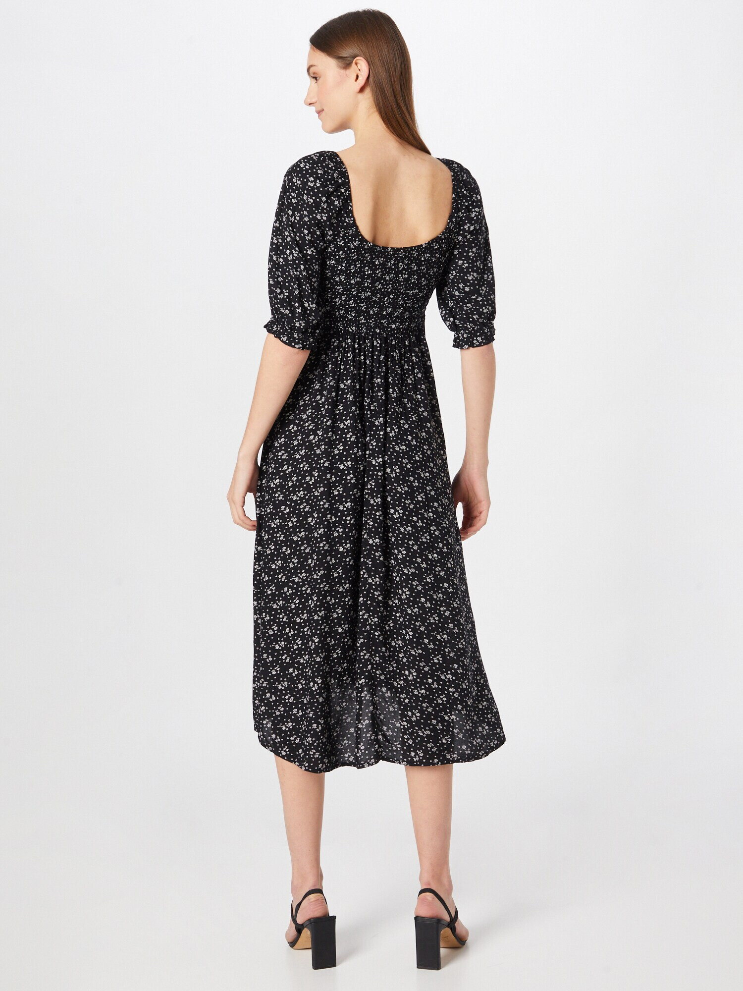 HOLLISTER Rochie negru / alb - Pled.ro