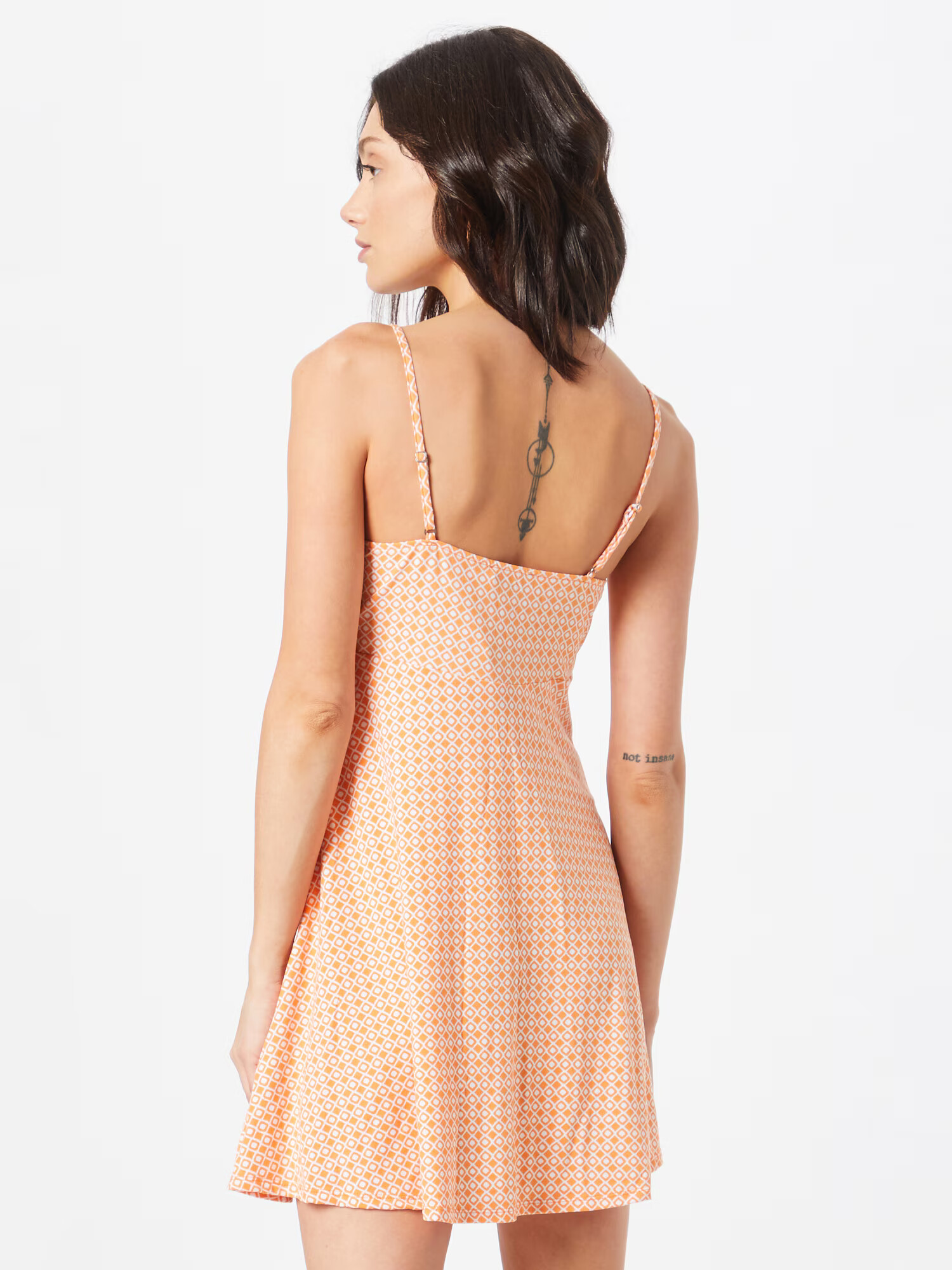 HOLLISTER Rochie portocaliu / alb - Pled.ro