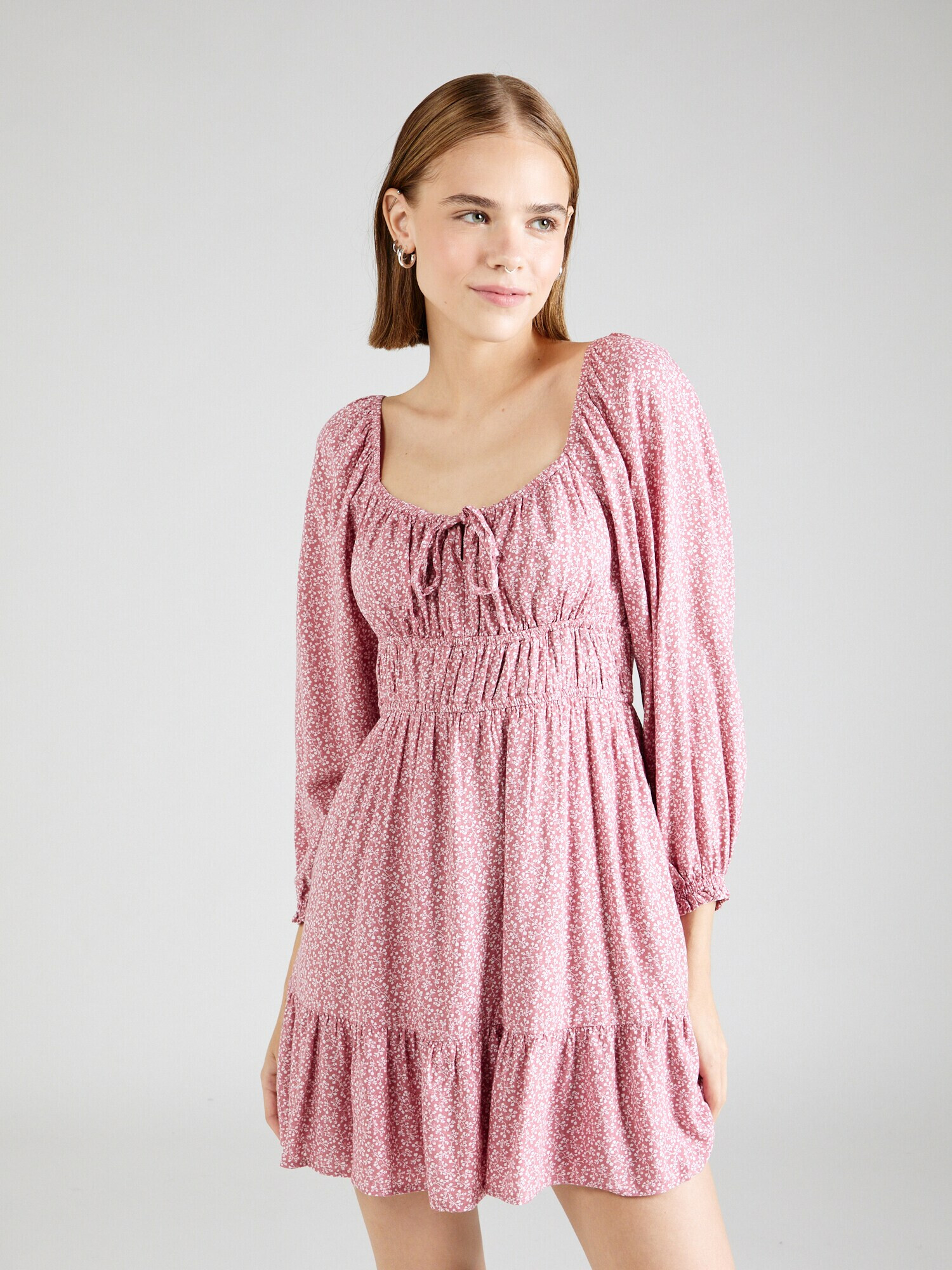 HOLLISTER Rochie rosé / alb - Pled.ro