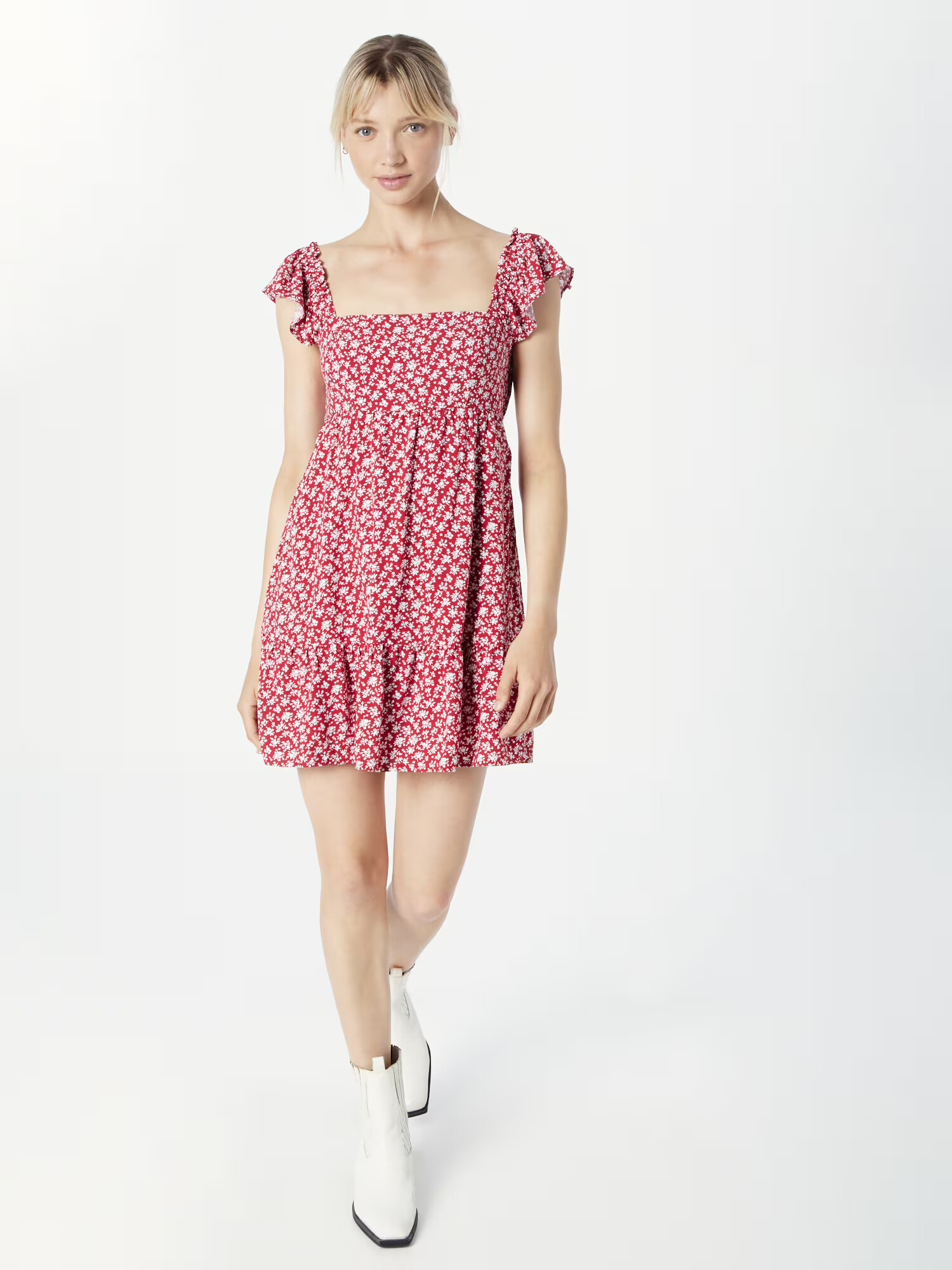 HOLLISTER Rochie roșu / alb - Pled.ro