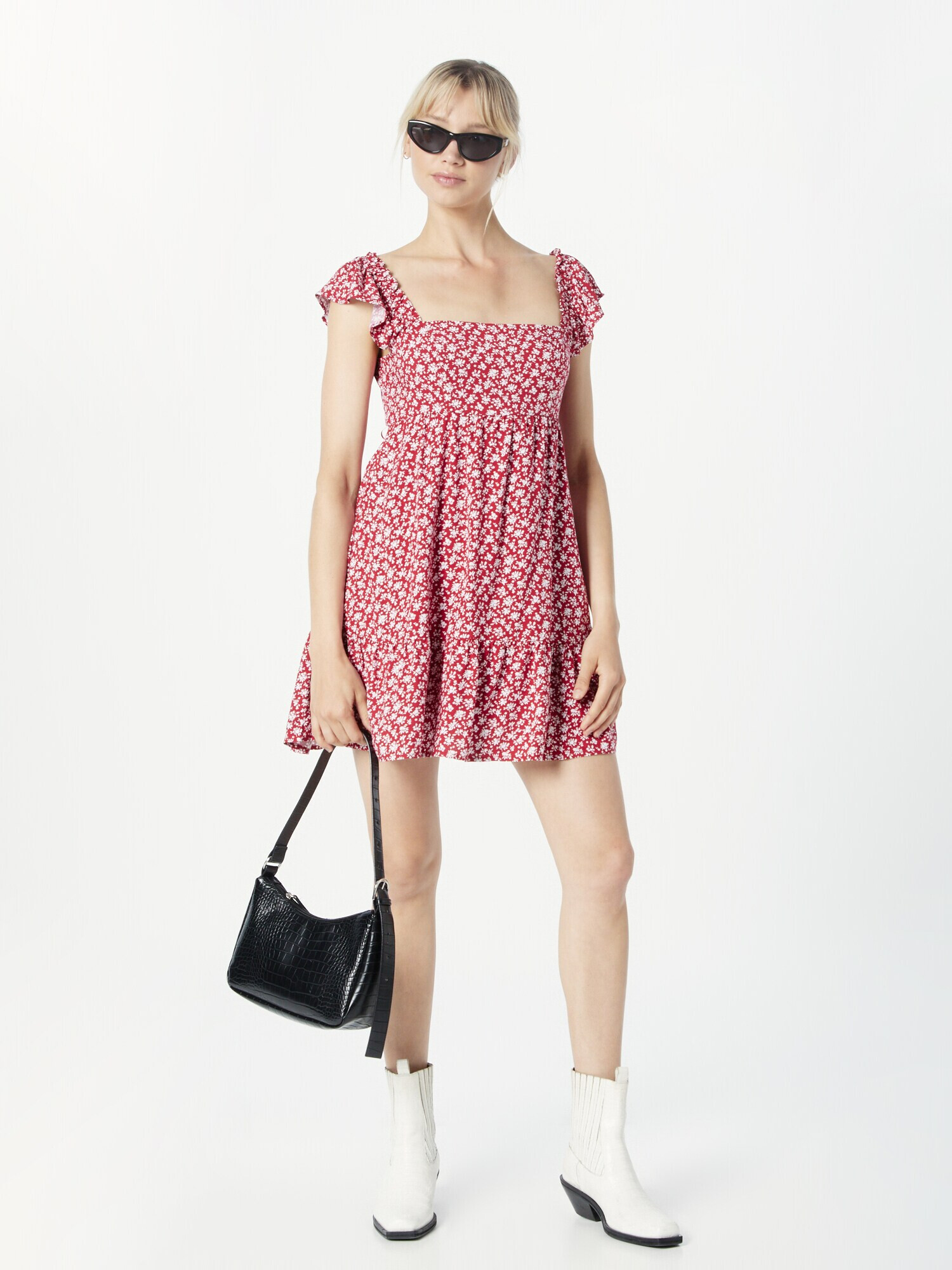 HOLLISTER Rochie roșu / alb - Pled.ro