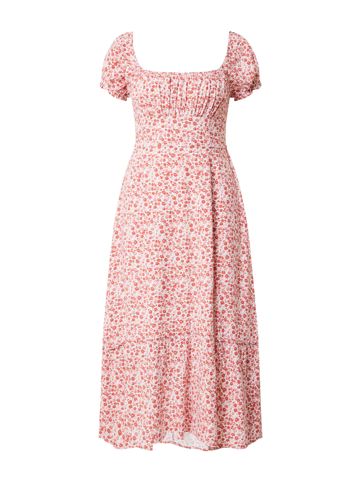 HOLLISTER Rochie sângeriu / roșu pastel / alb - Pled.ro