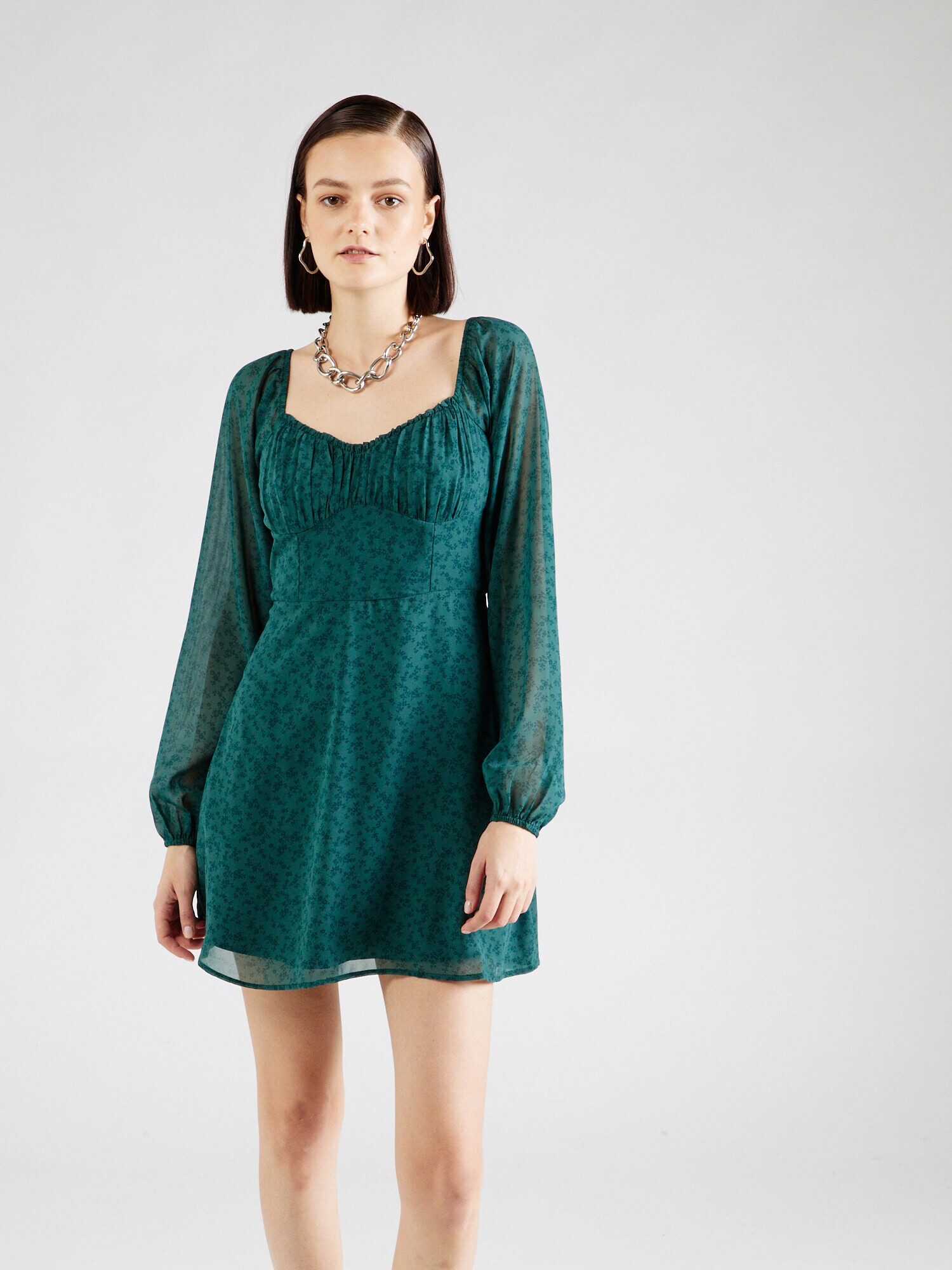 HOLLISTER Rochie 'SWEETHEART' albastru închis / verde închis - Pled.ro