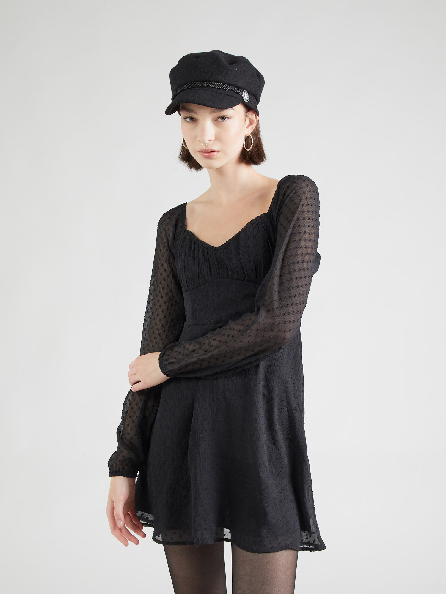 HOLLISTER Rochie 'SWEETHEART' negru - Pled.ro