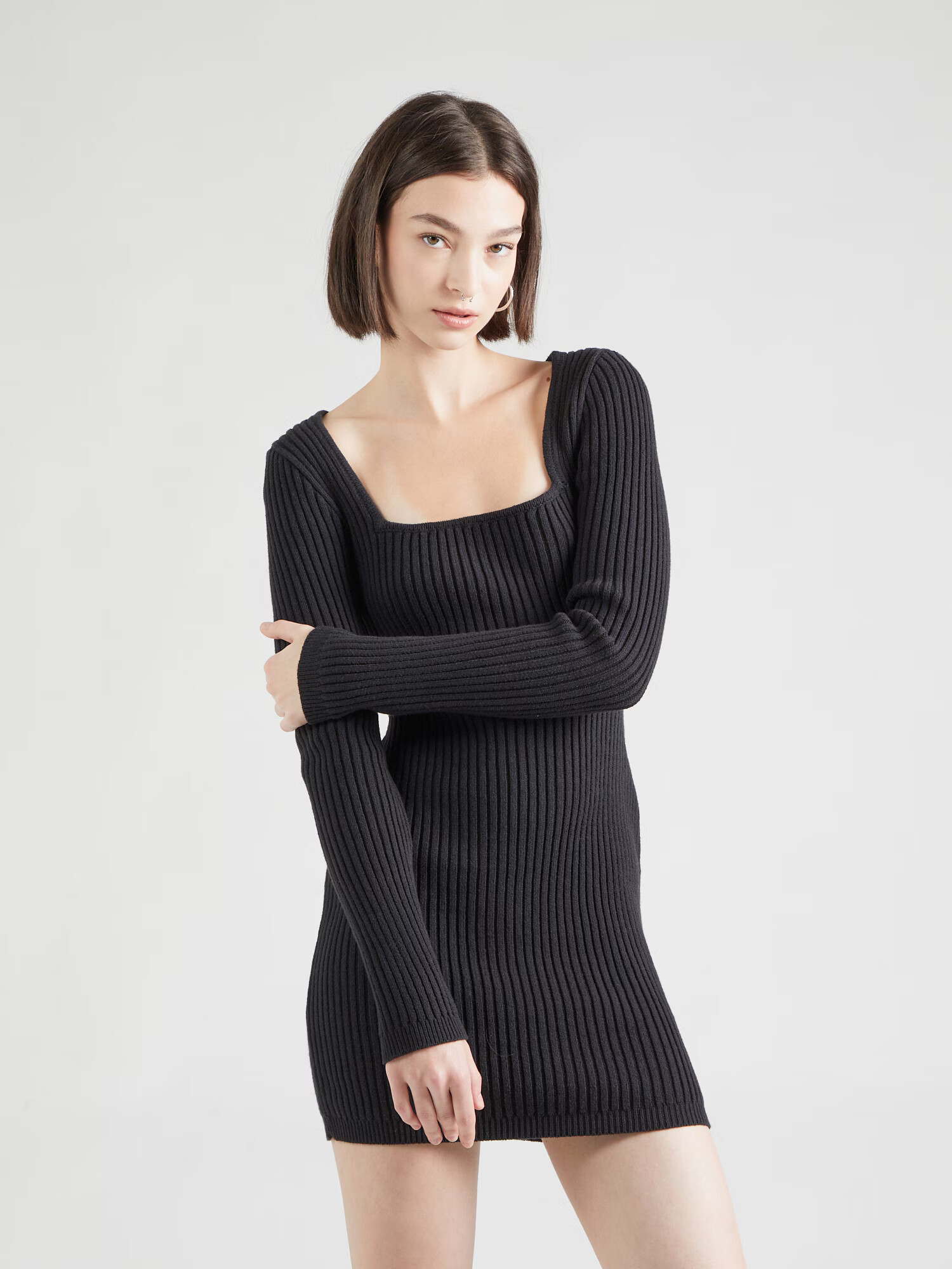 HOLLISTER Rochie tricotat negru - Pled.ro