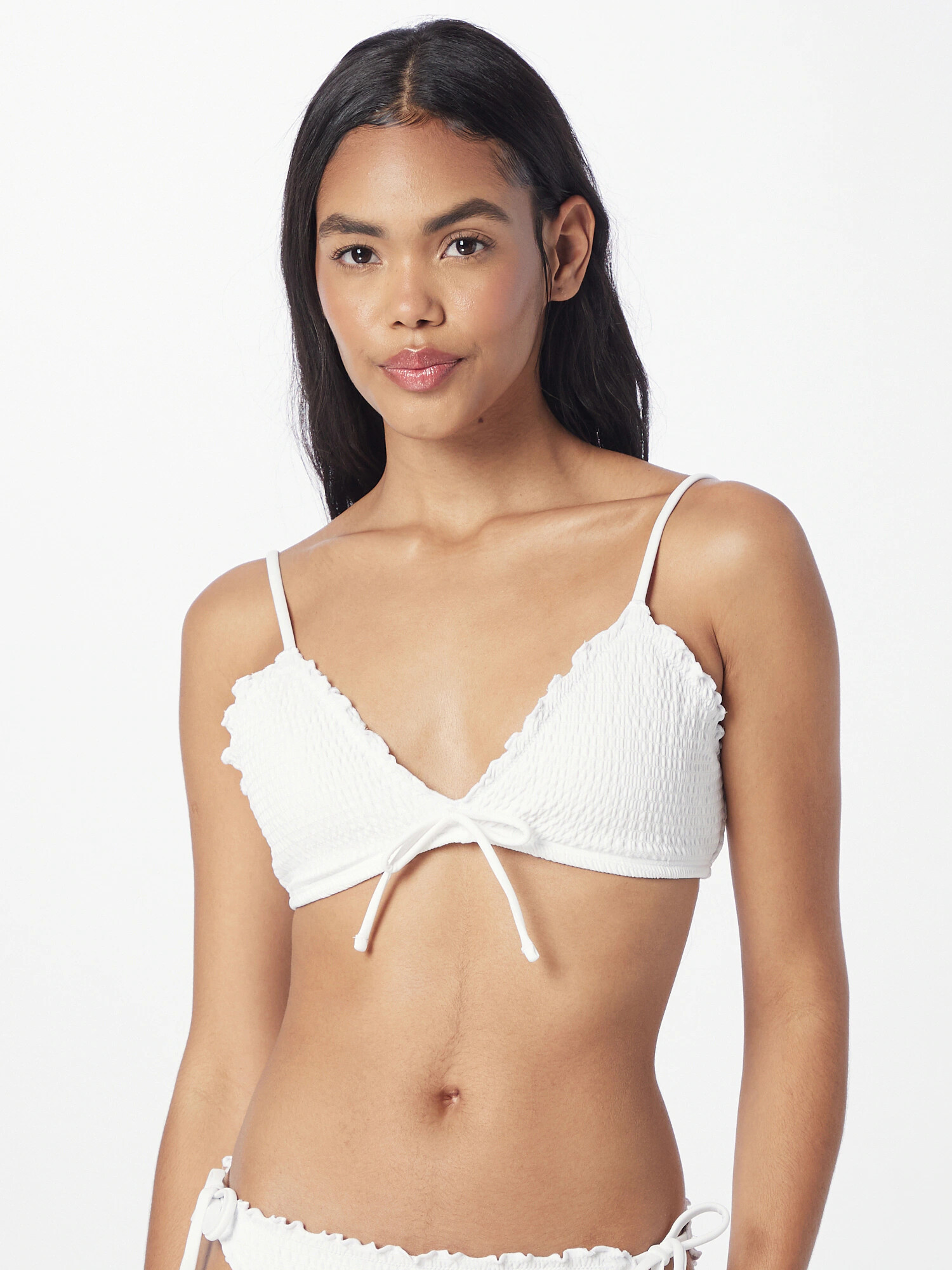 HOLLISTER Sutien costum de baie alb murdar - Pled.ro