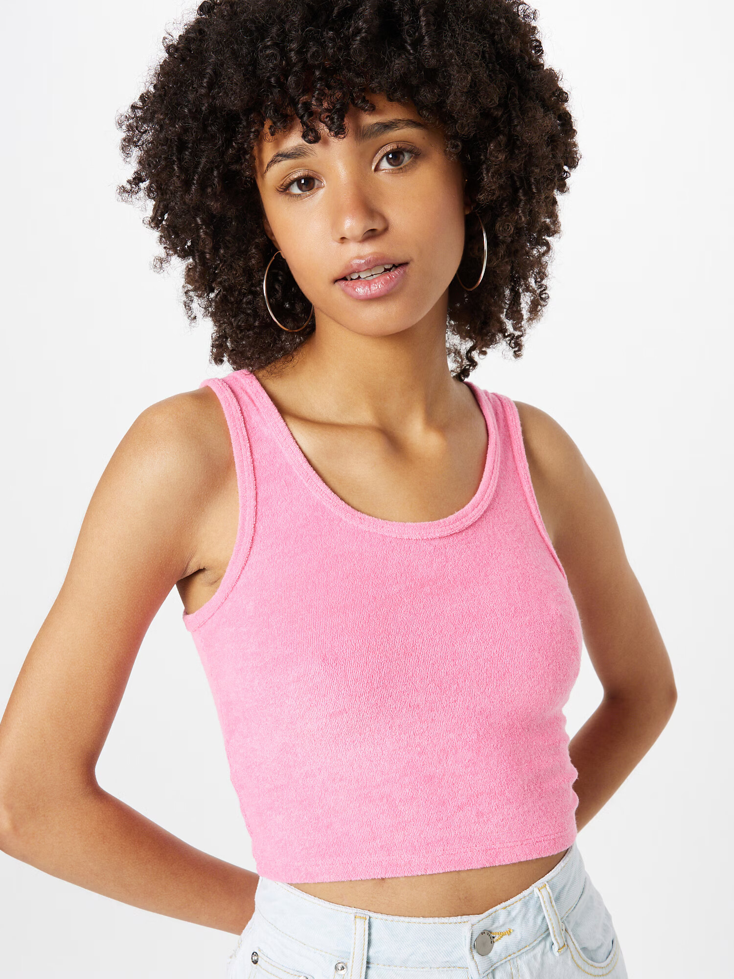 HOLLISTER Top 'BARE TERRY' roz deschis - Pled.ro