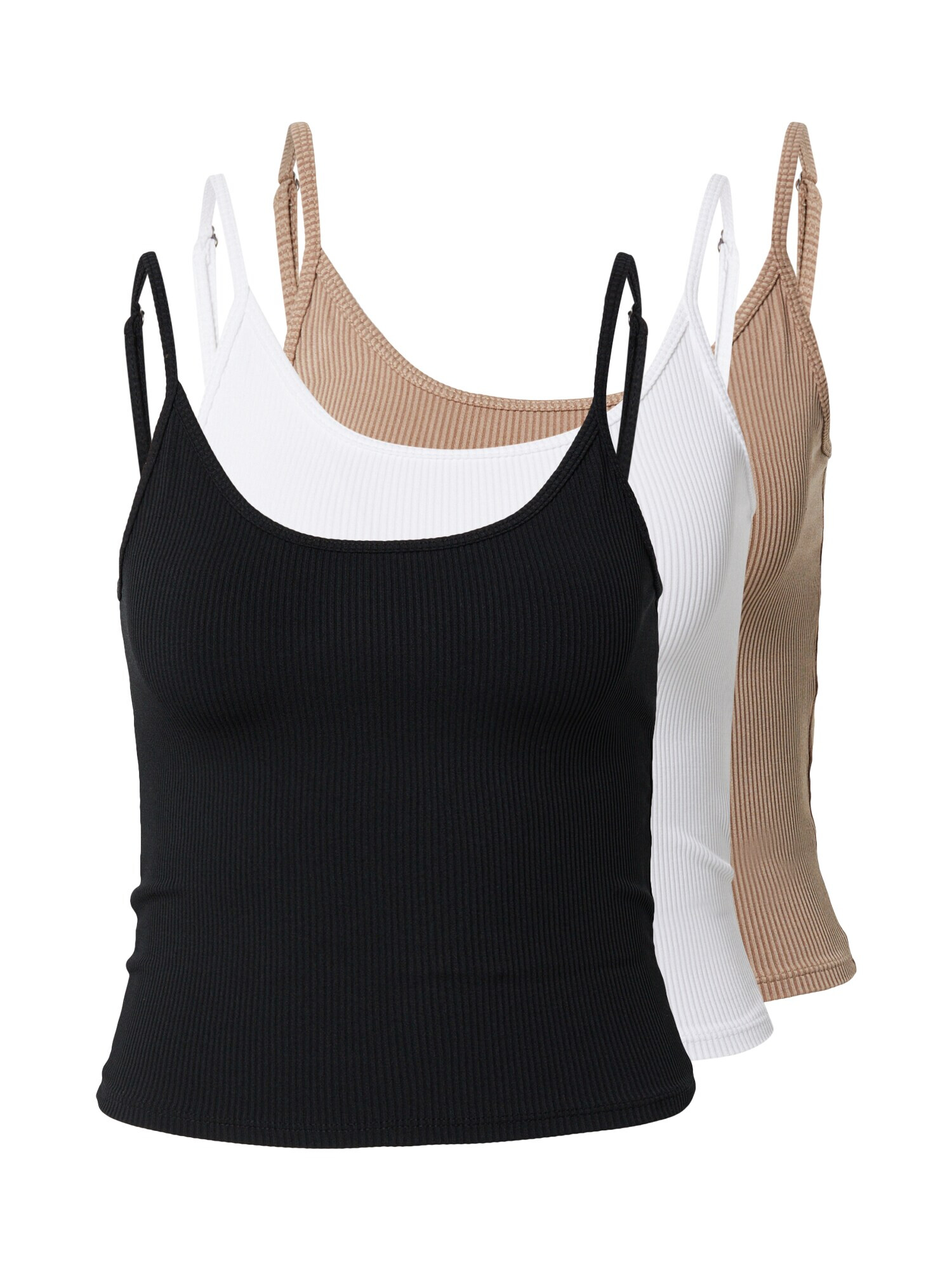 HOLLISTER Top bej / negru / alb - Pled.ro