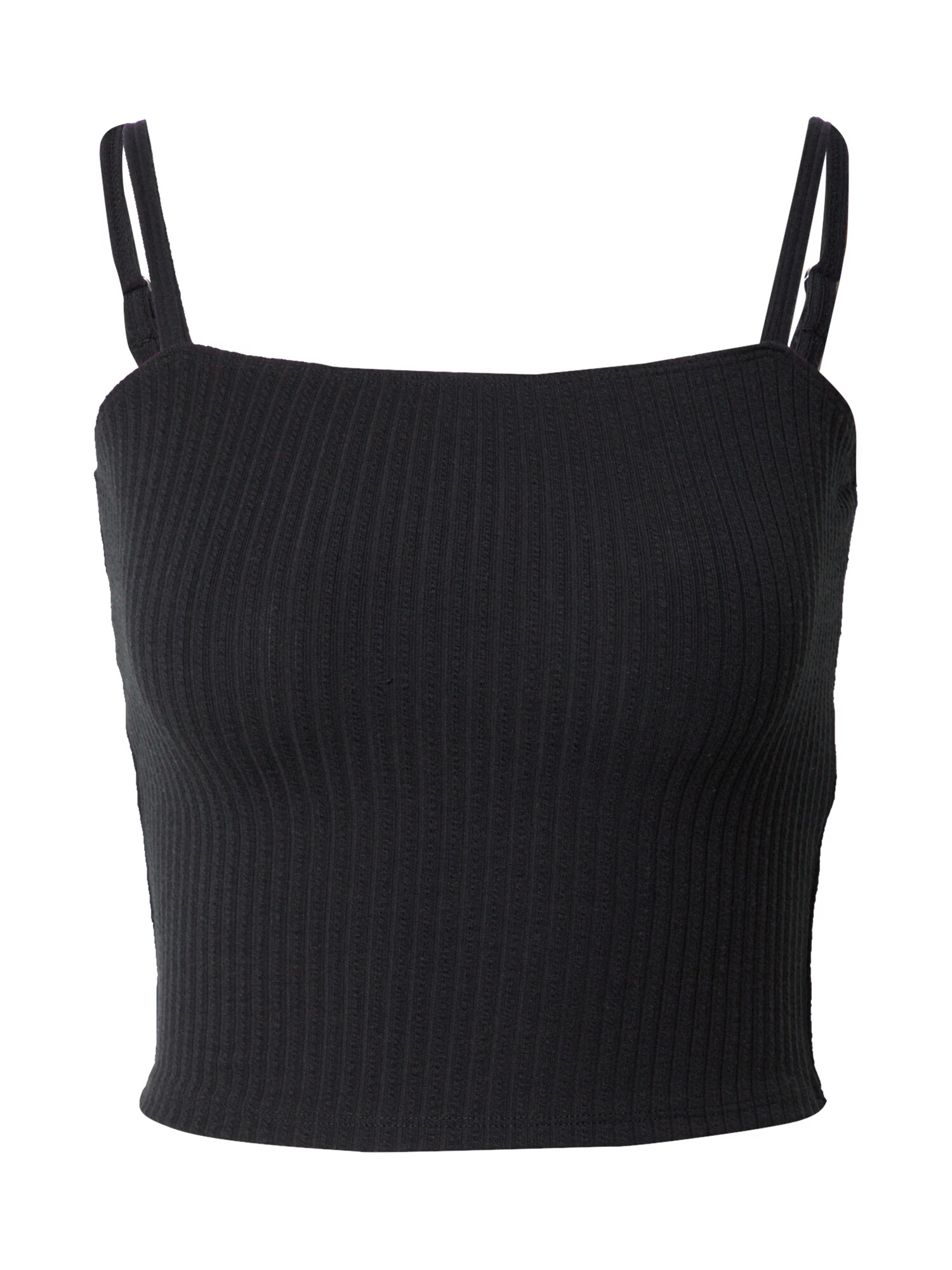 HOLLISTER Top brodat negru - Pled.ro