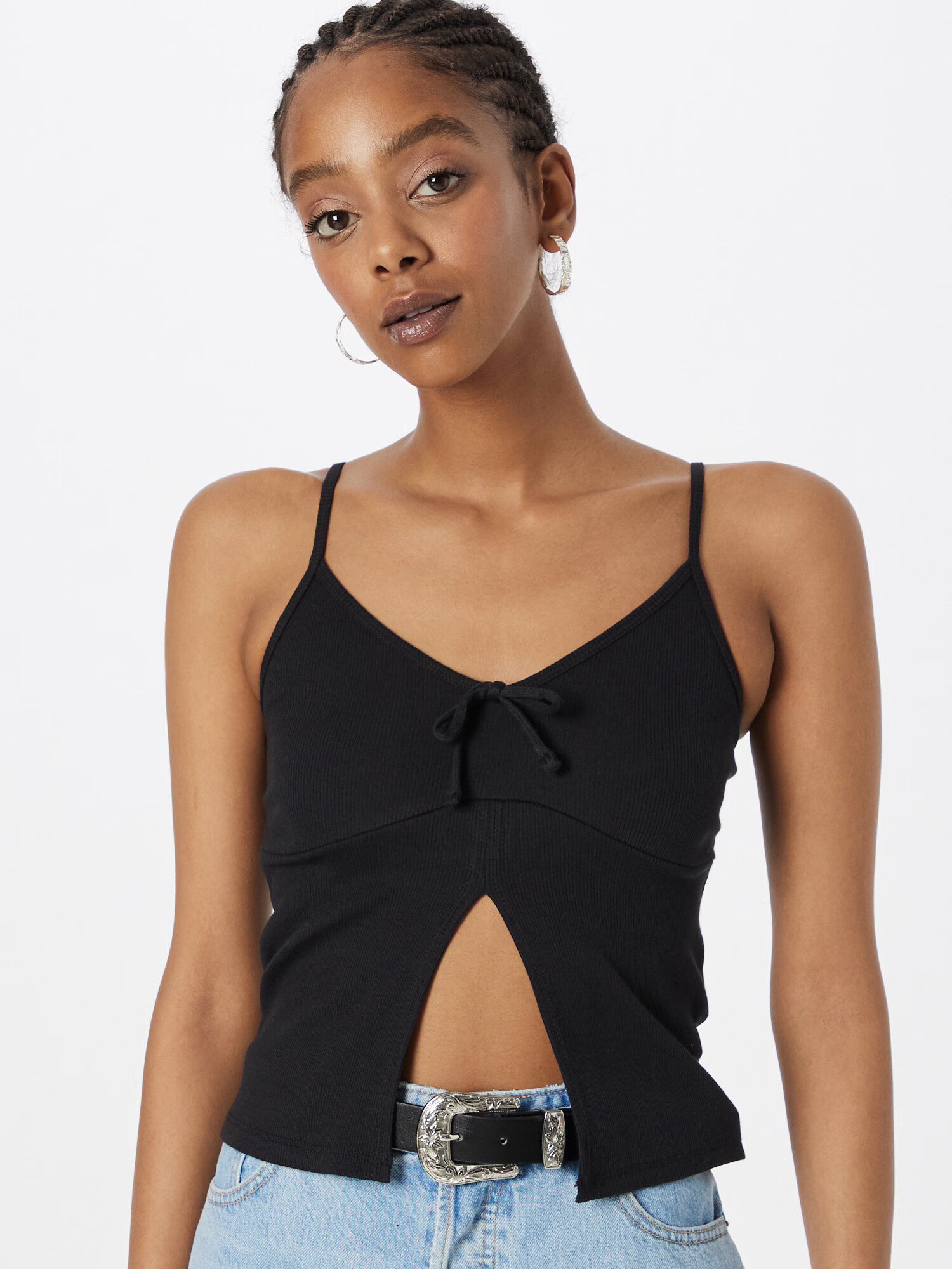 HOLLISTER Top negru - Pled.ro