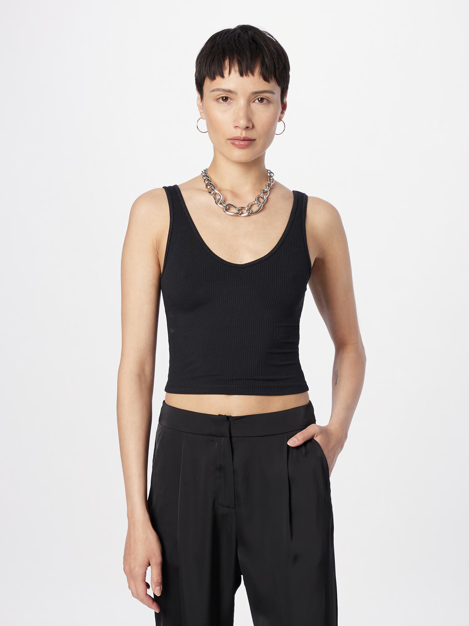 HOLLISTER Top negru - Pled.ro