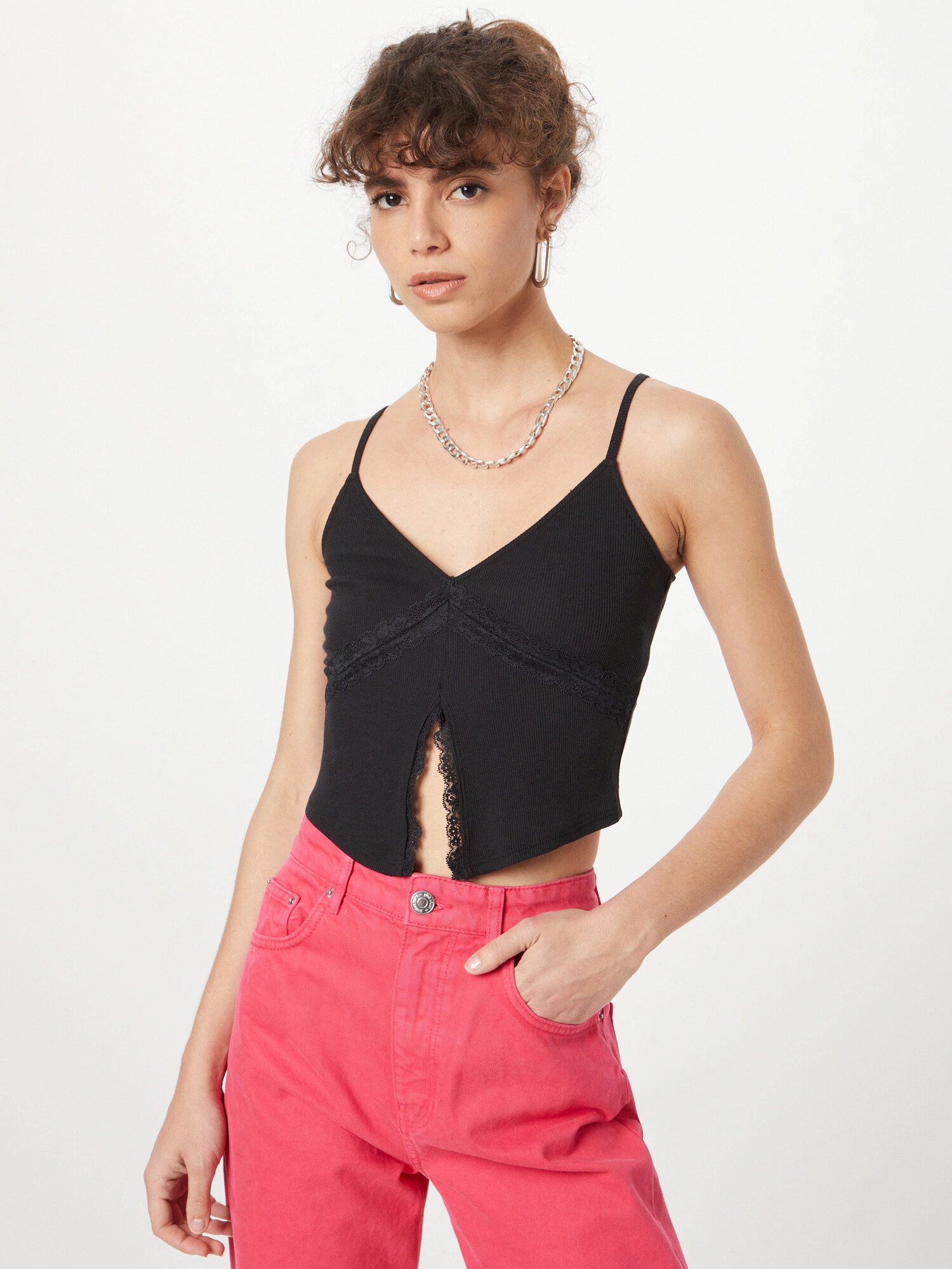 HOLLISTER Top negru - Pled.ro