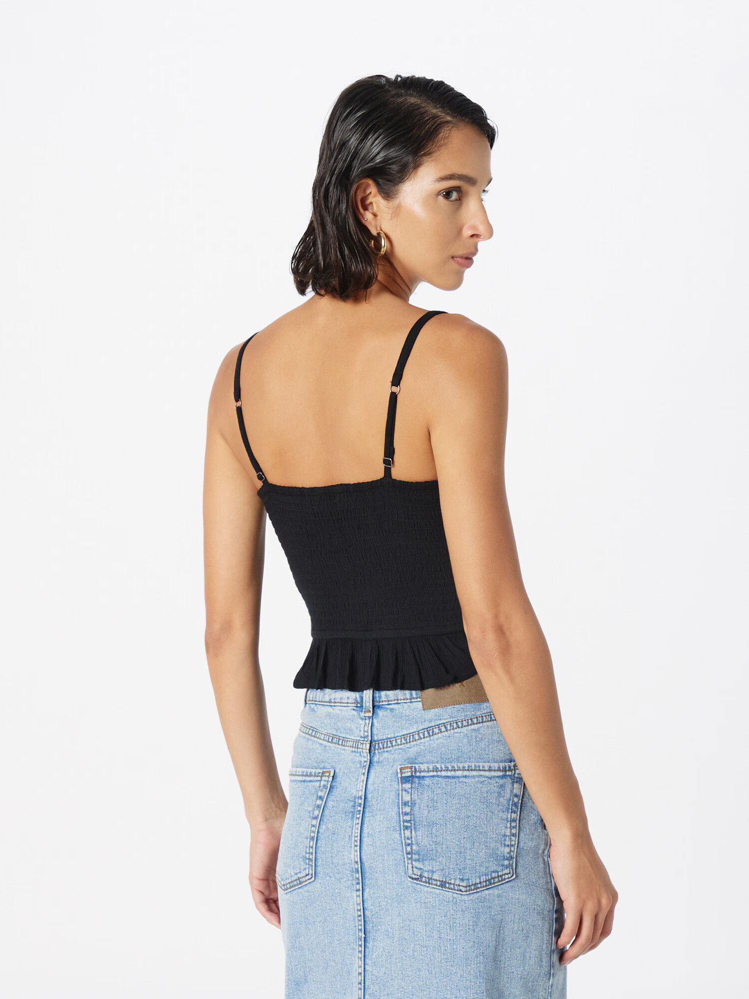 HOLLISTER Top negru - Pled.ro