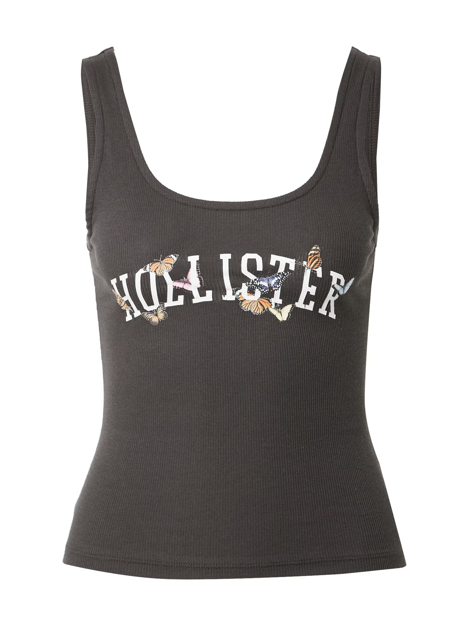 HOLLISTER Top portocaliu / negru / alb - Pled.ro