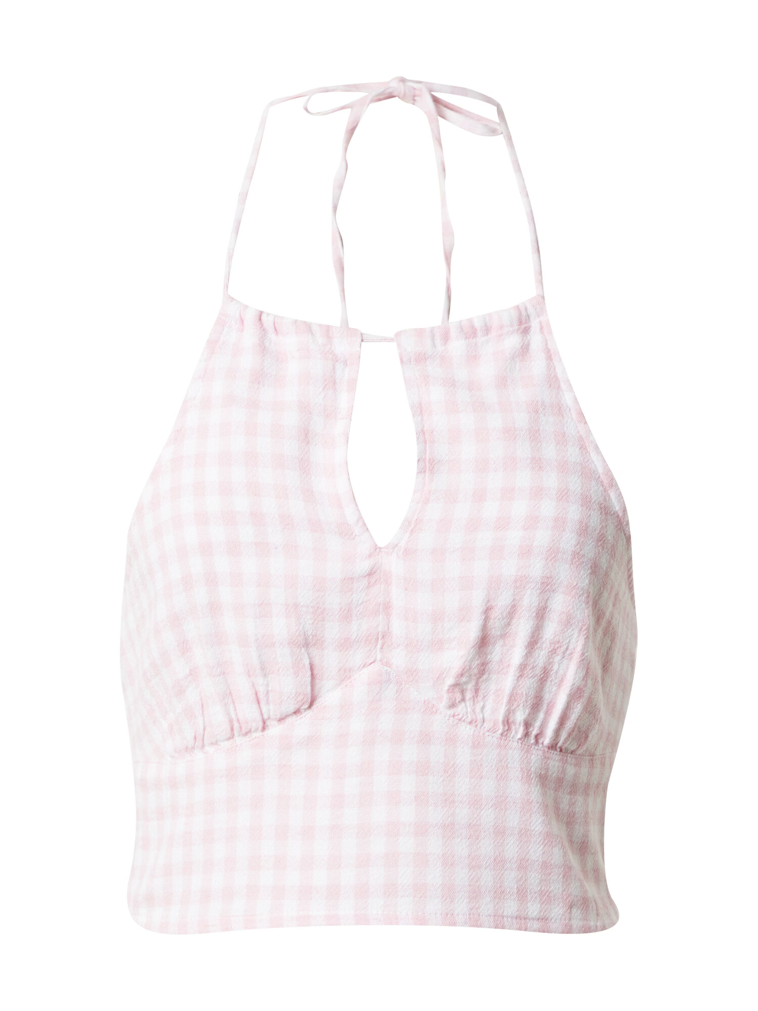 HOLLISTER Top roz pastel / alb - Pled.ro