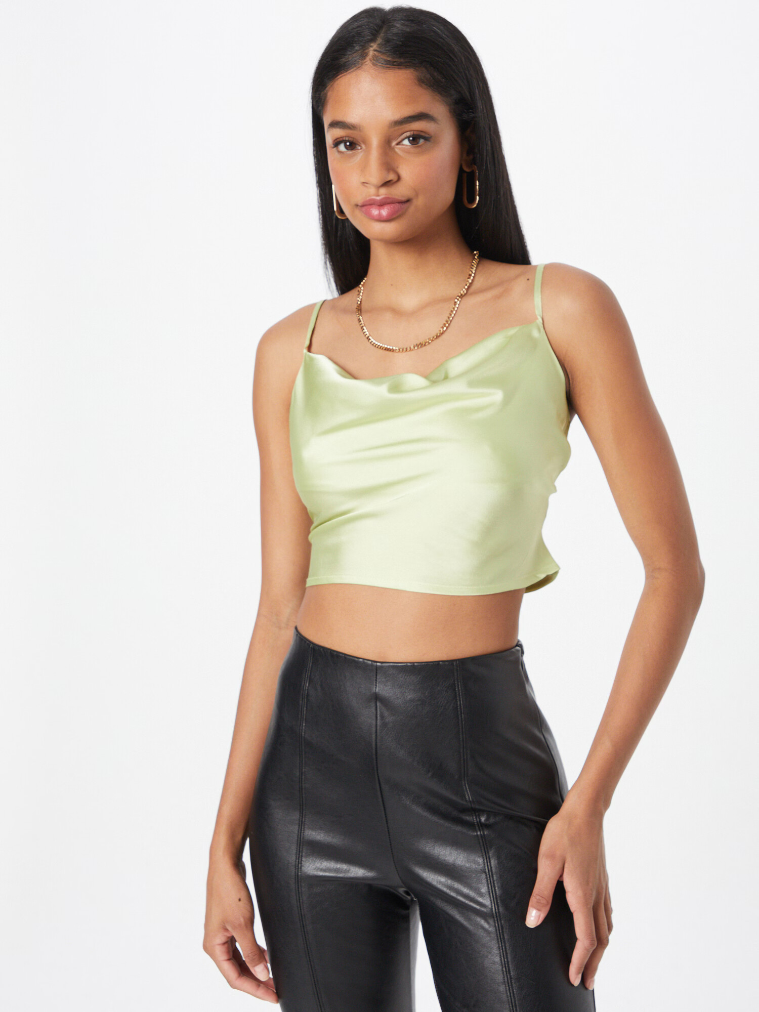 HOLLISTER Top verde deschis - Pled.ro