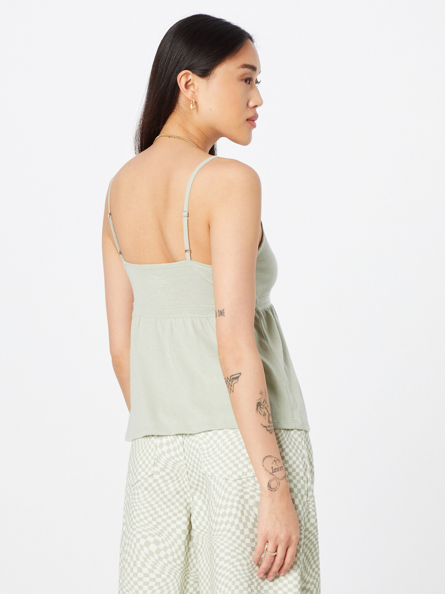 HOLLISTER Top verde mentă - Pled.ro