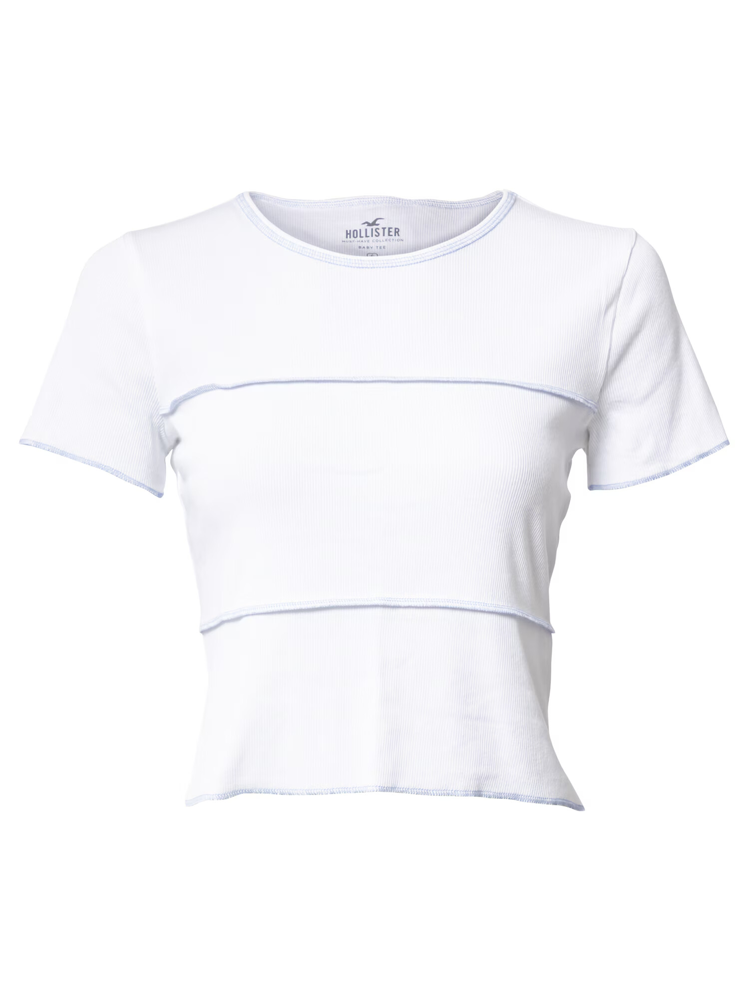 HOLLISTER Tricou alb - Pled.ro