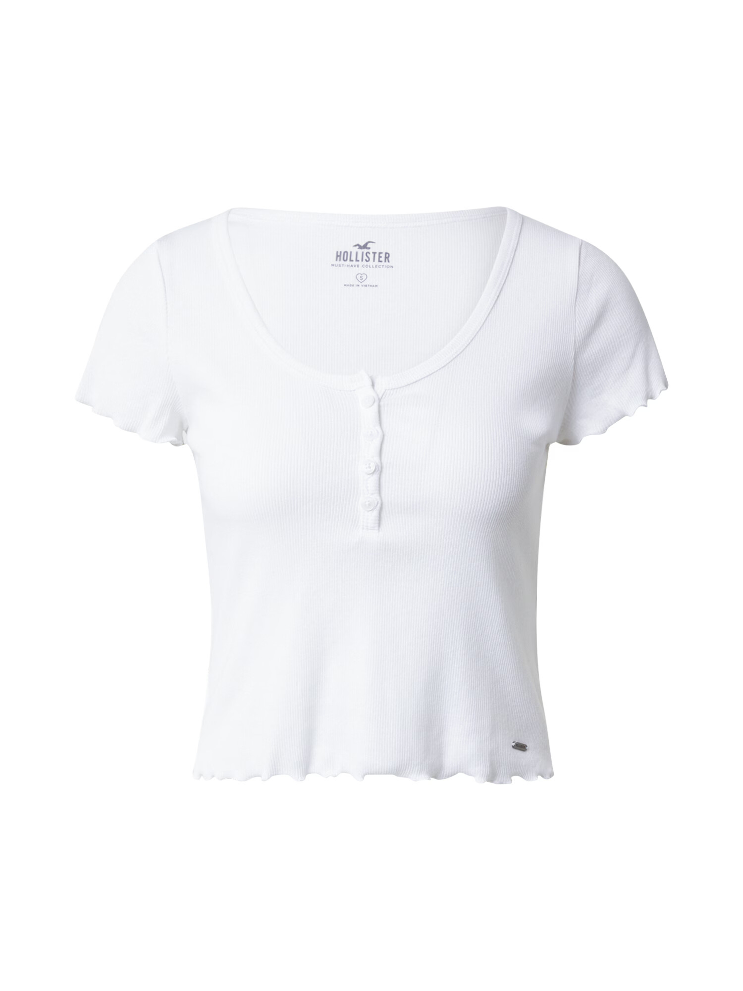 HOLLISTER Tricou alb - Pled.ro