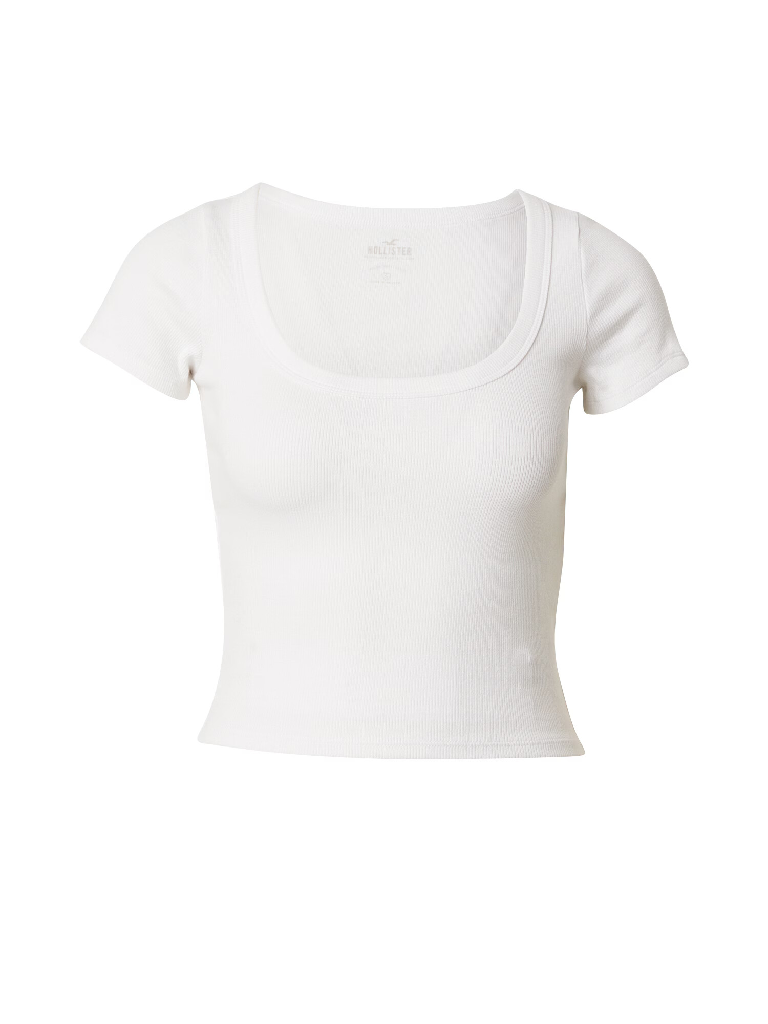 HOLLISTER Tricou alb natural - Pled.ro