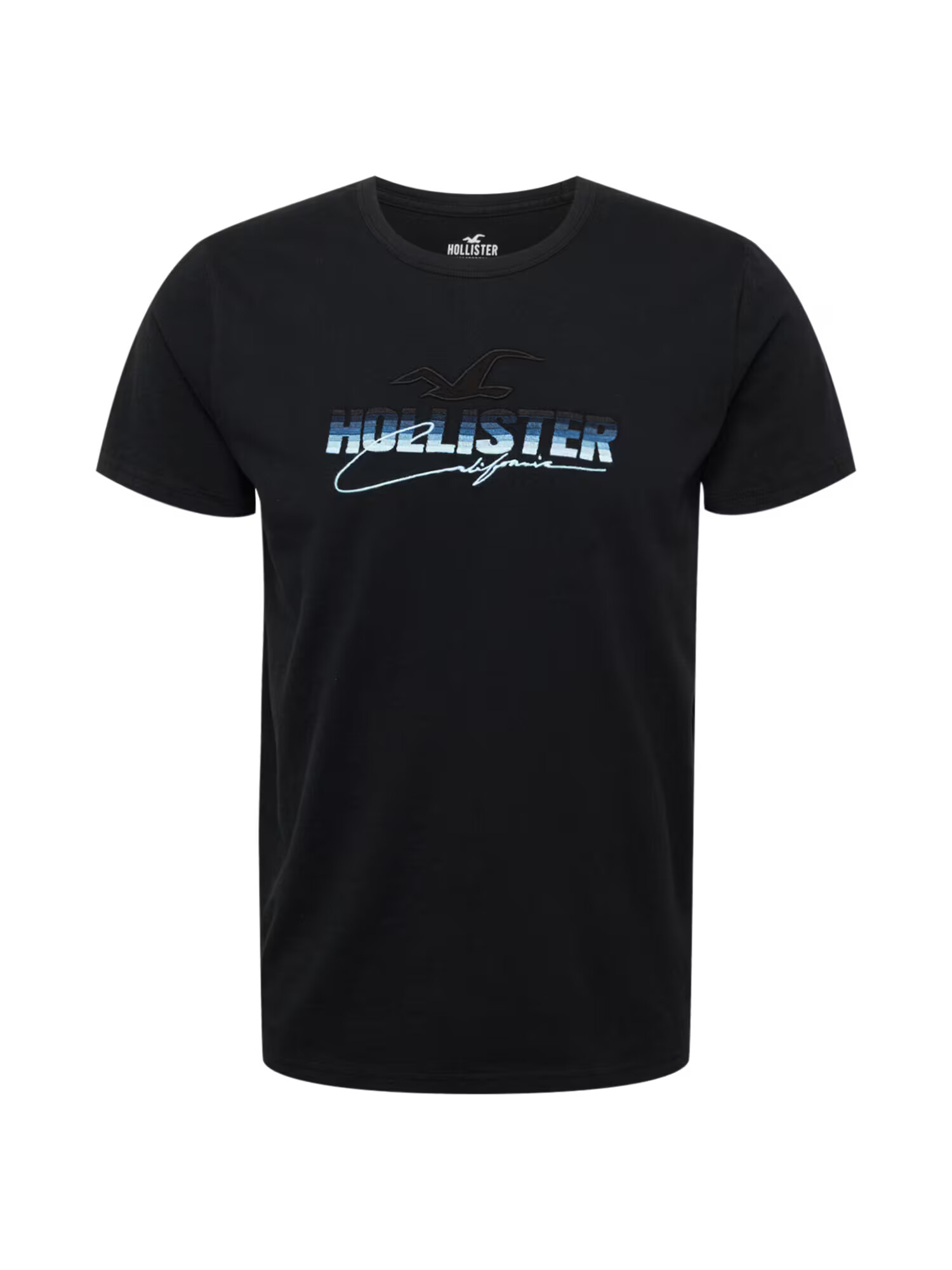 HOLLISTER Tricou albastru / albastru deschis / albastru închis / negru - Pled.ro