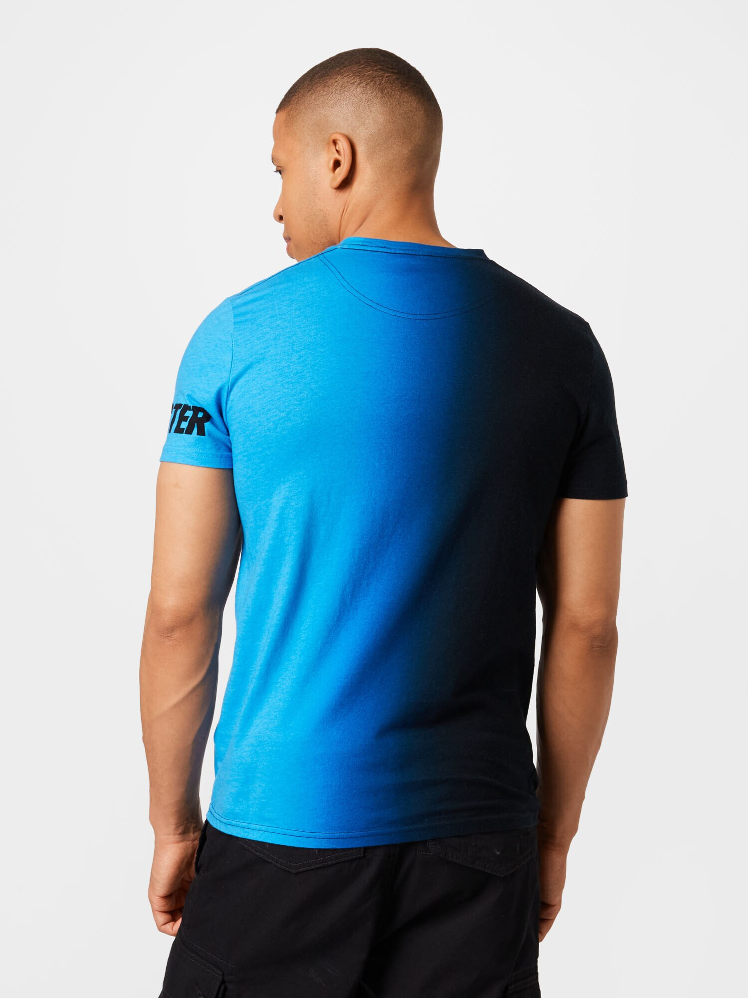 HOLLISTER Tricou albastru aqua / albastru închis - Pled.ro