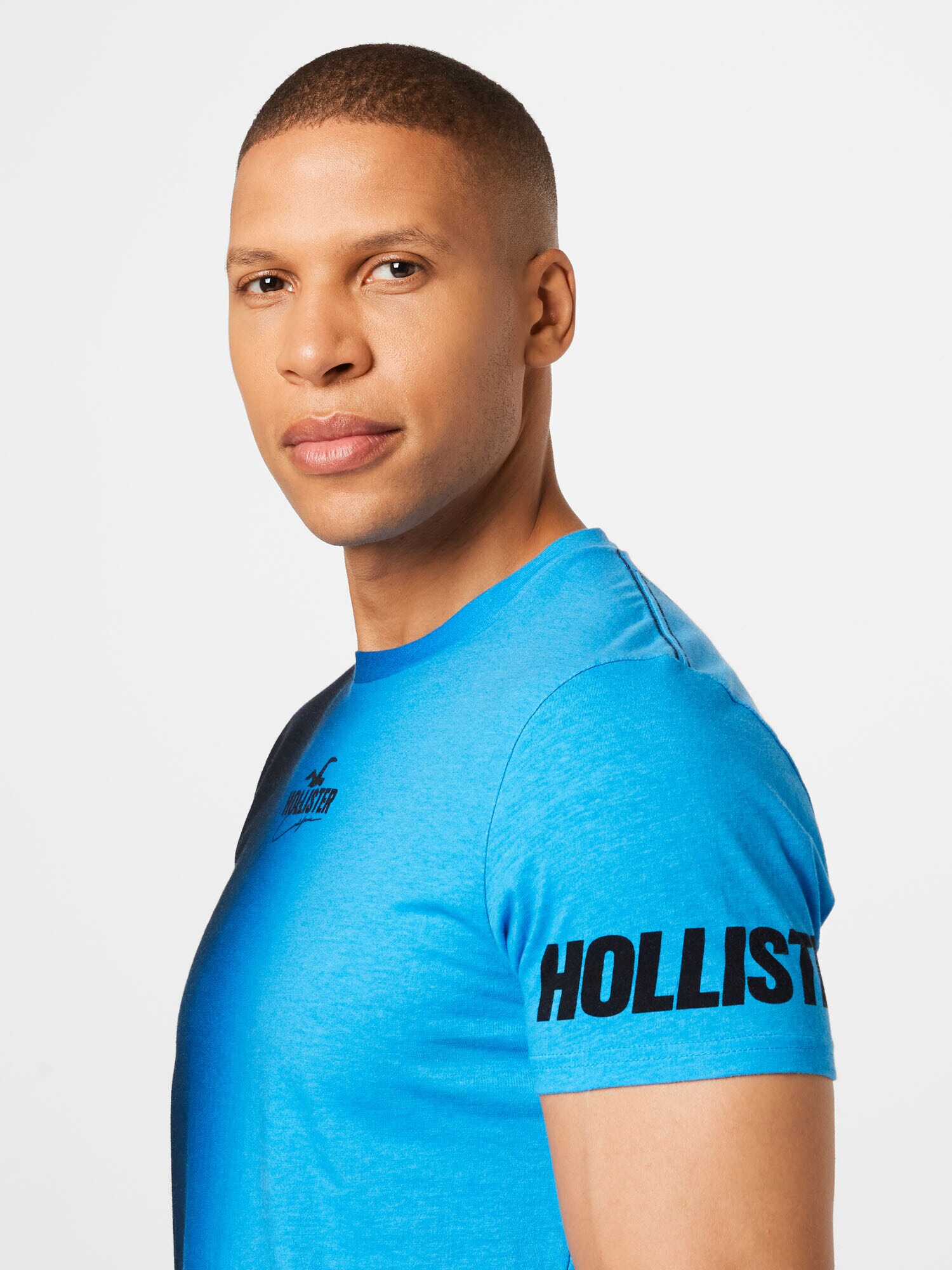 HOLLISTER Tricou albastru aqua / albastru închis - Pled.ro