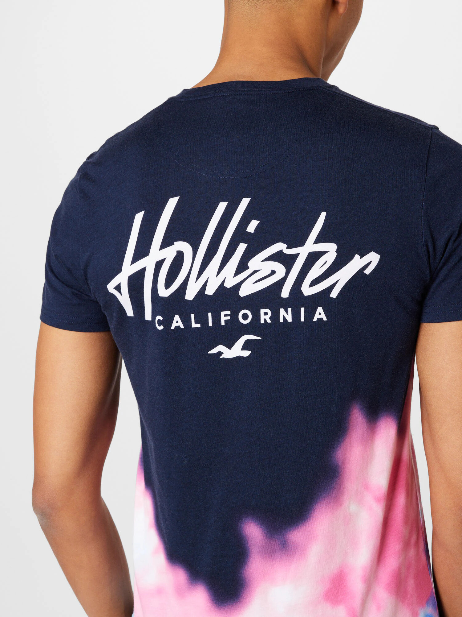 HOLLISTER Tricou albastru / bleumarin / mov orhidee / alb - Pled.ro